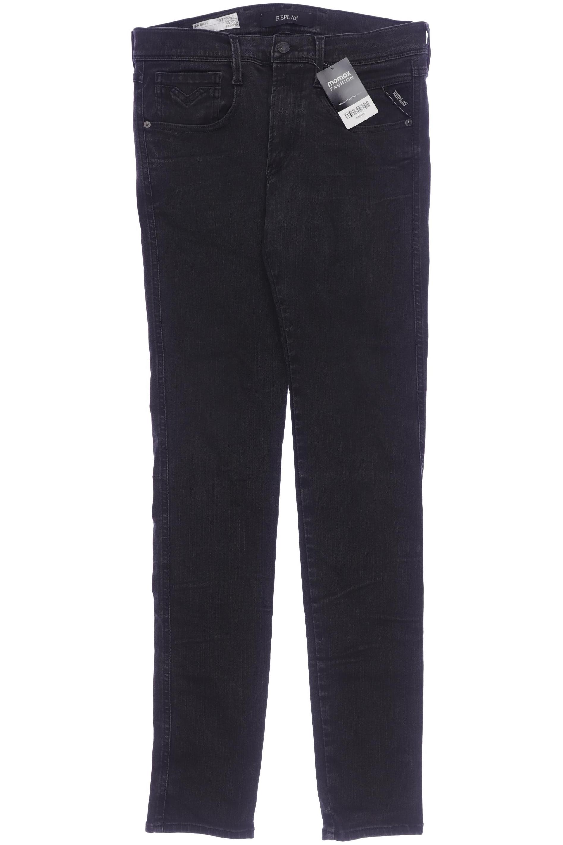 

Replay Damen Jeans, schwarz, Gr. 33