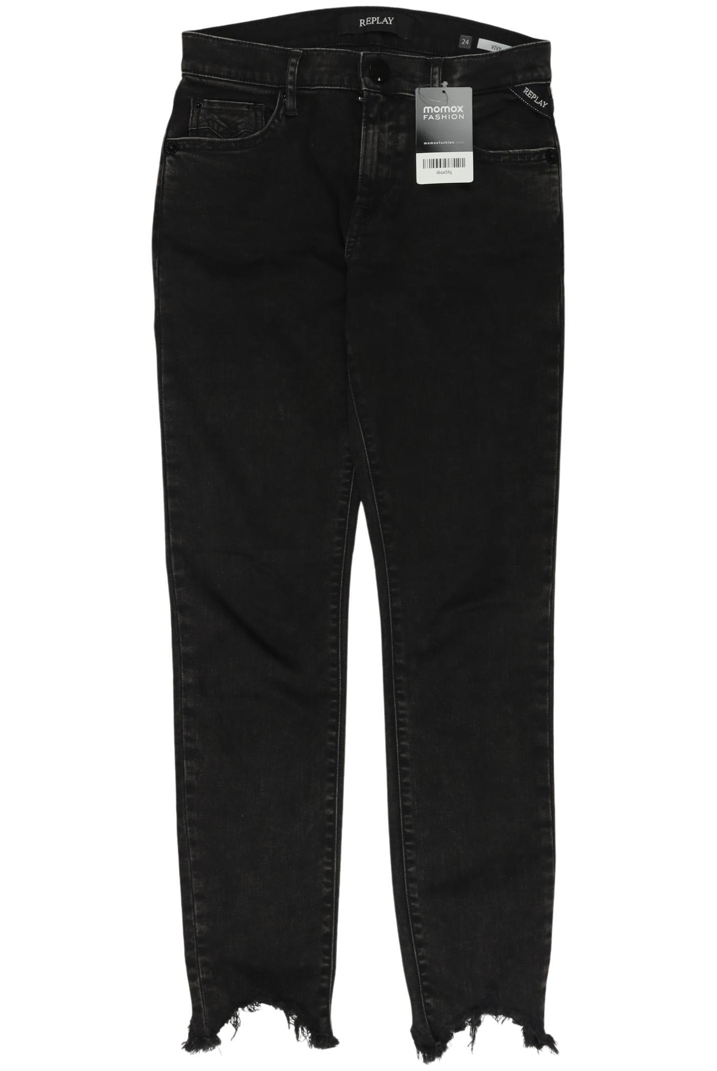 

Replay Damen Jeans, schwarz, Gr. 24
