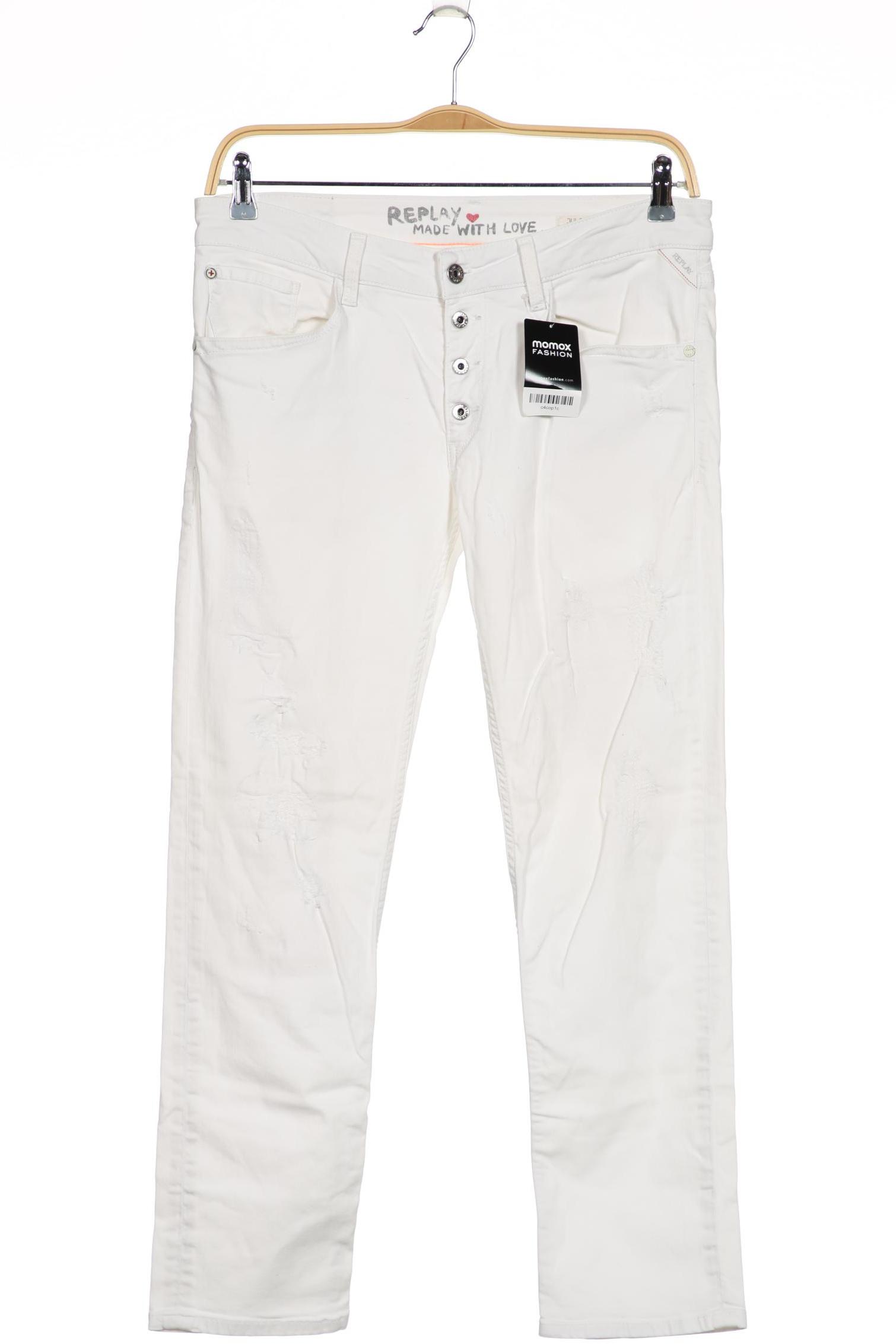 

Replay Damen Jeans, weiß