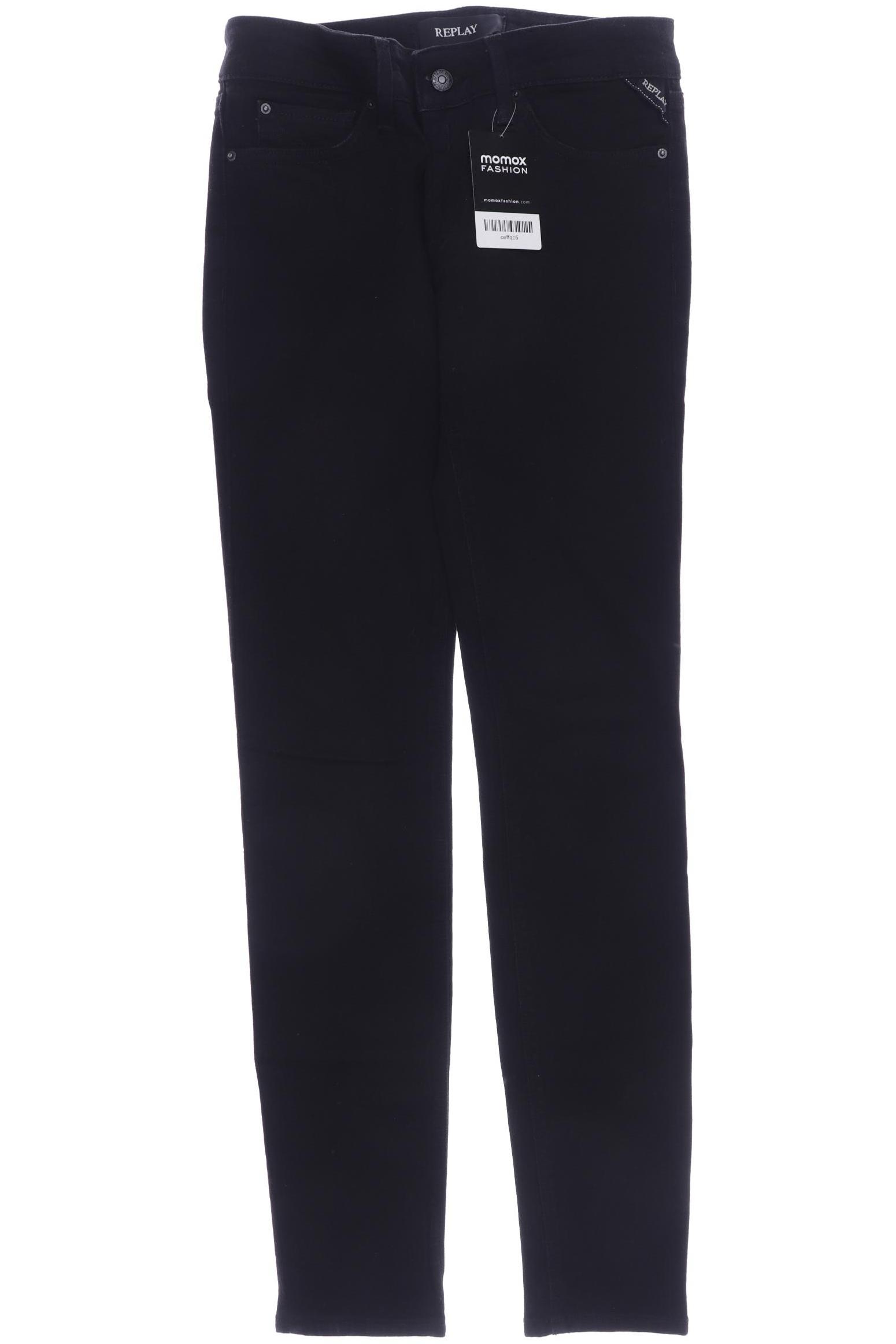 

Replay Damen Jeans, schwarz, Gr. 25