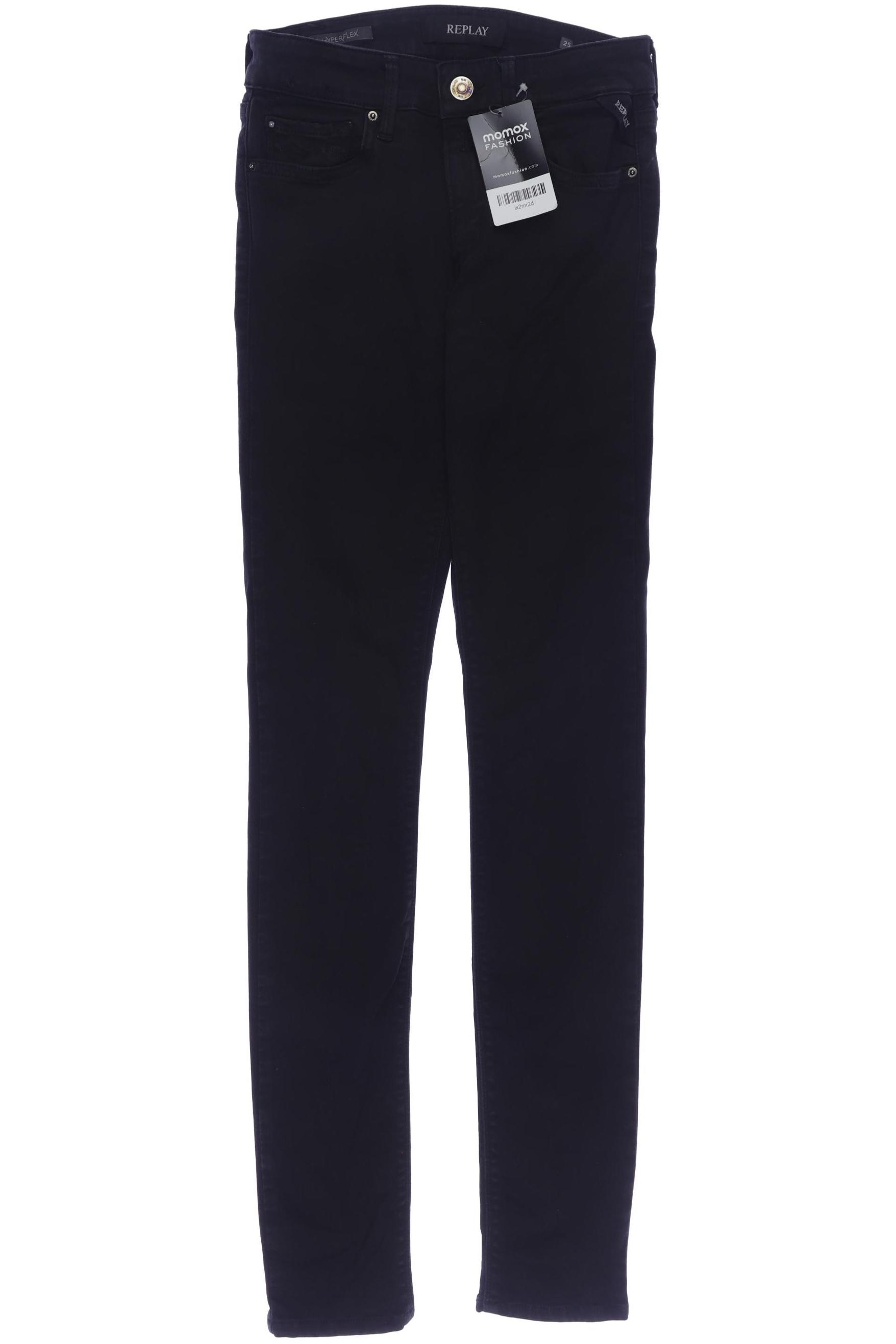 

Replay Damen Jeans, schwarz, Gr. 25