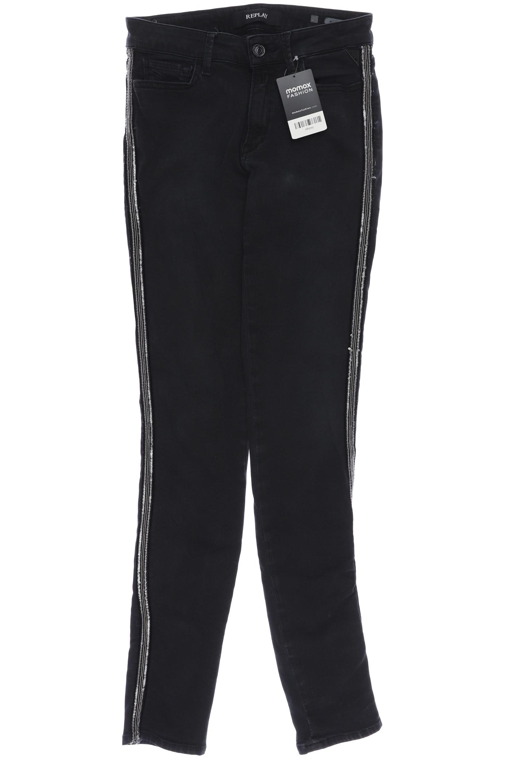 

Replay Damen Jeans, schwarz, Gr. 27