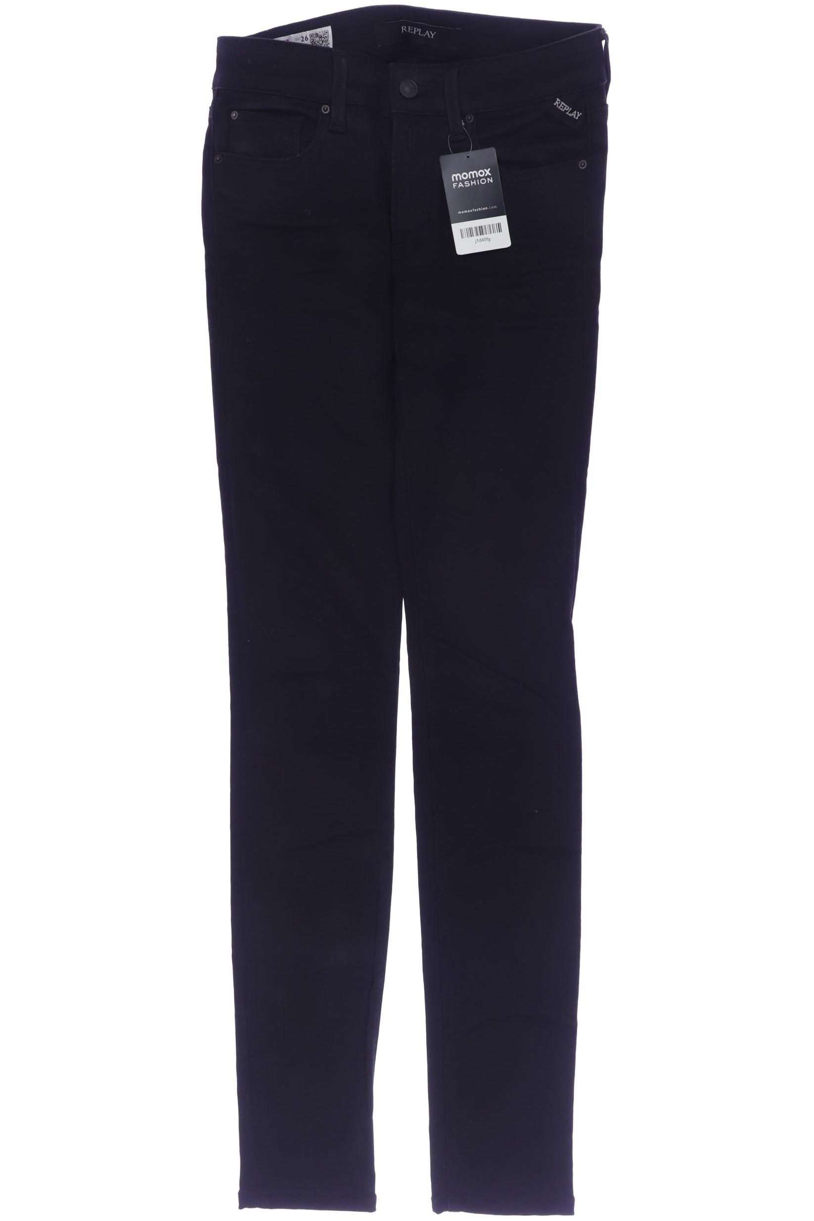 

Replay Damen Jeans, schwarz, Gr. 26
