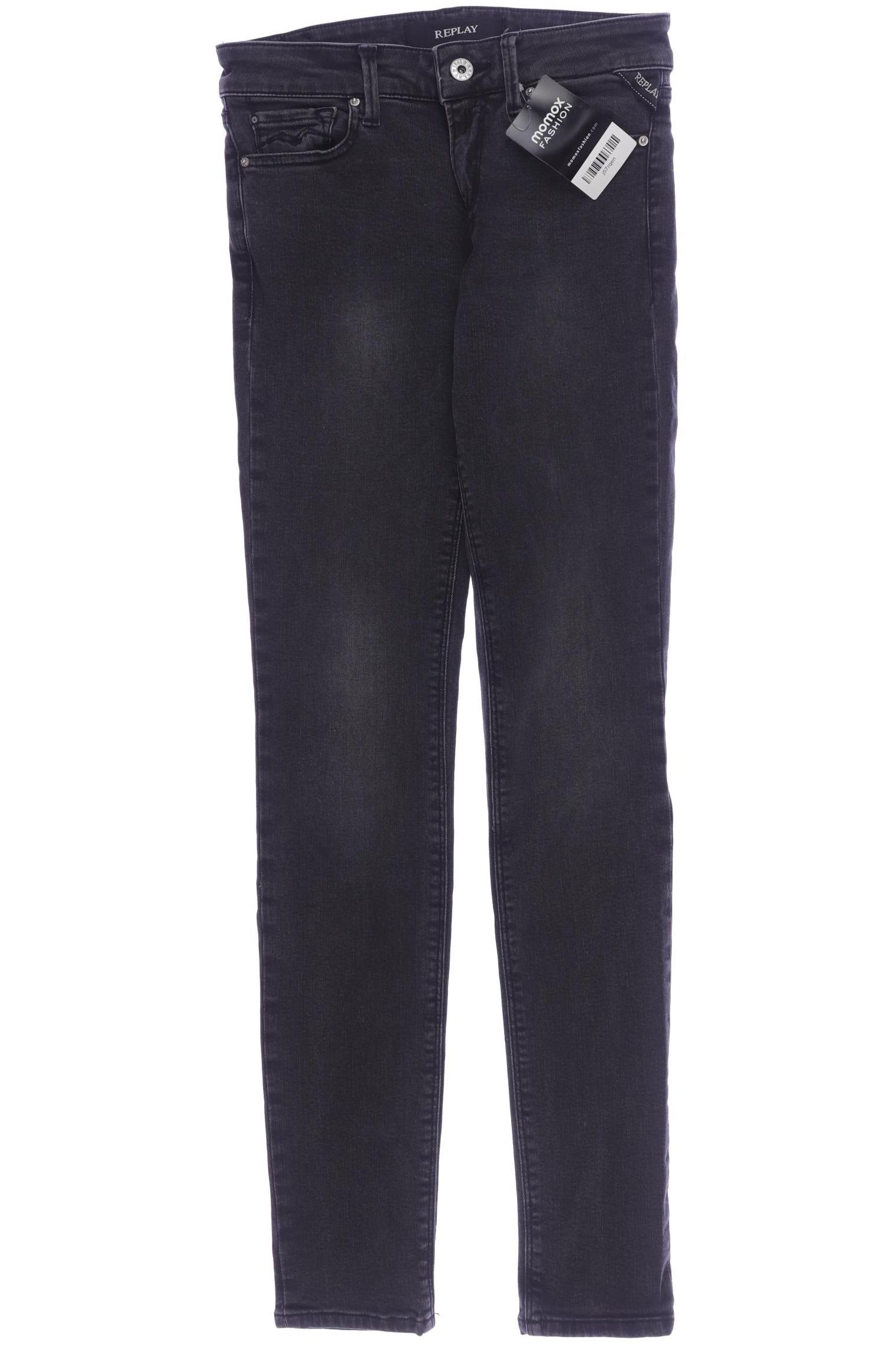 

Replay Damen Jeans, schwarz, Gr. 25