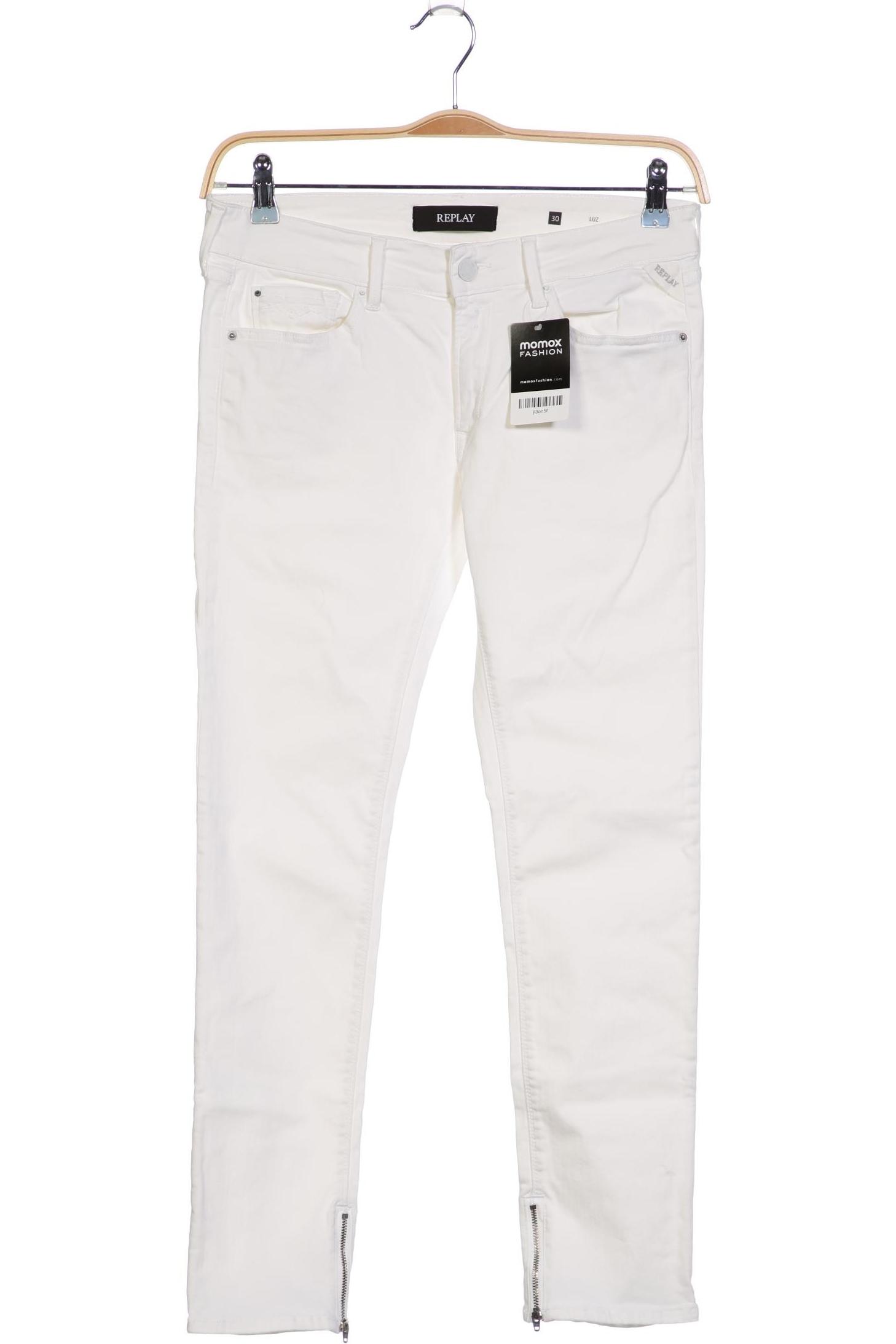 

Replay Damen Jeans, weiß, Gr. 30