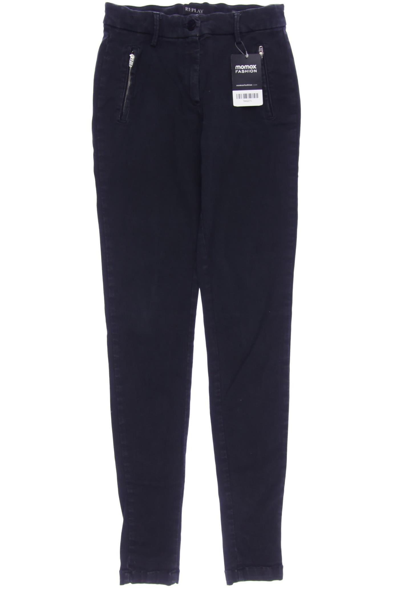 

Replay Damen Jeans, schwarz, Gr. 25