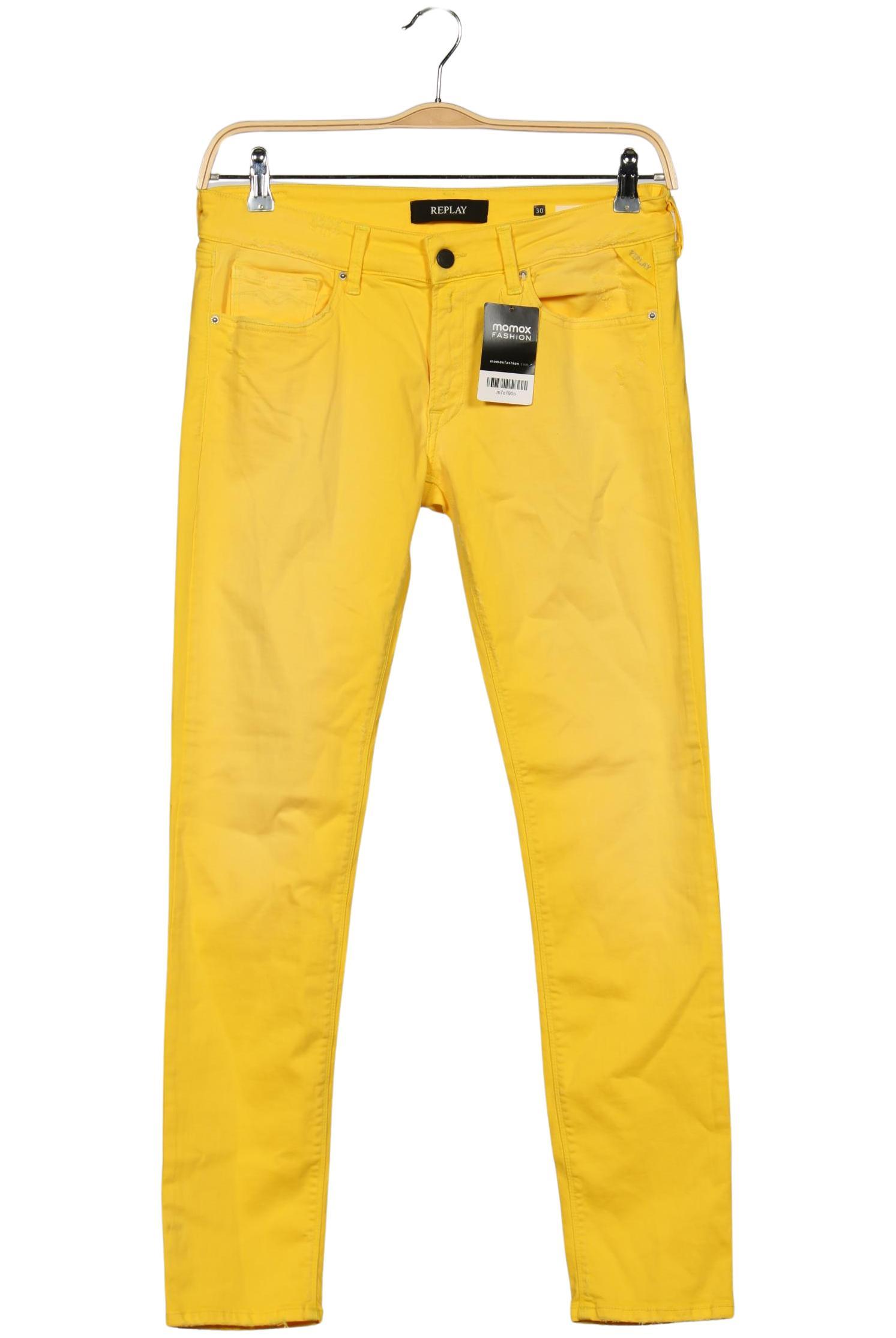 

Replay Damen Jeans, gelb, Gr. 30