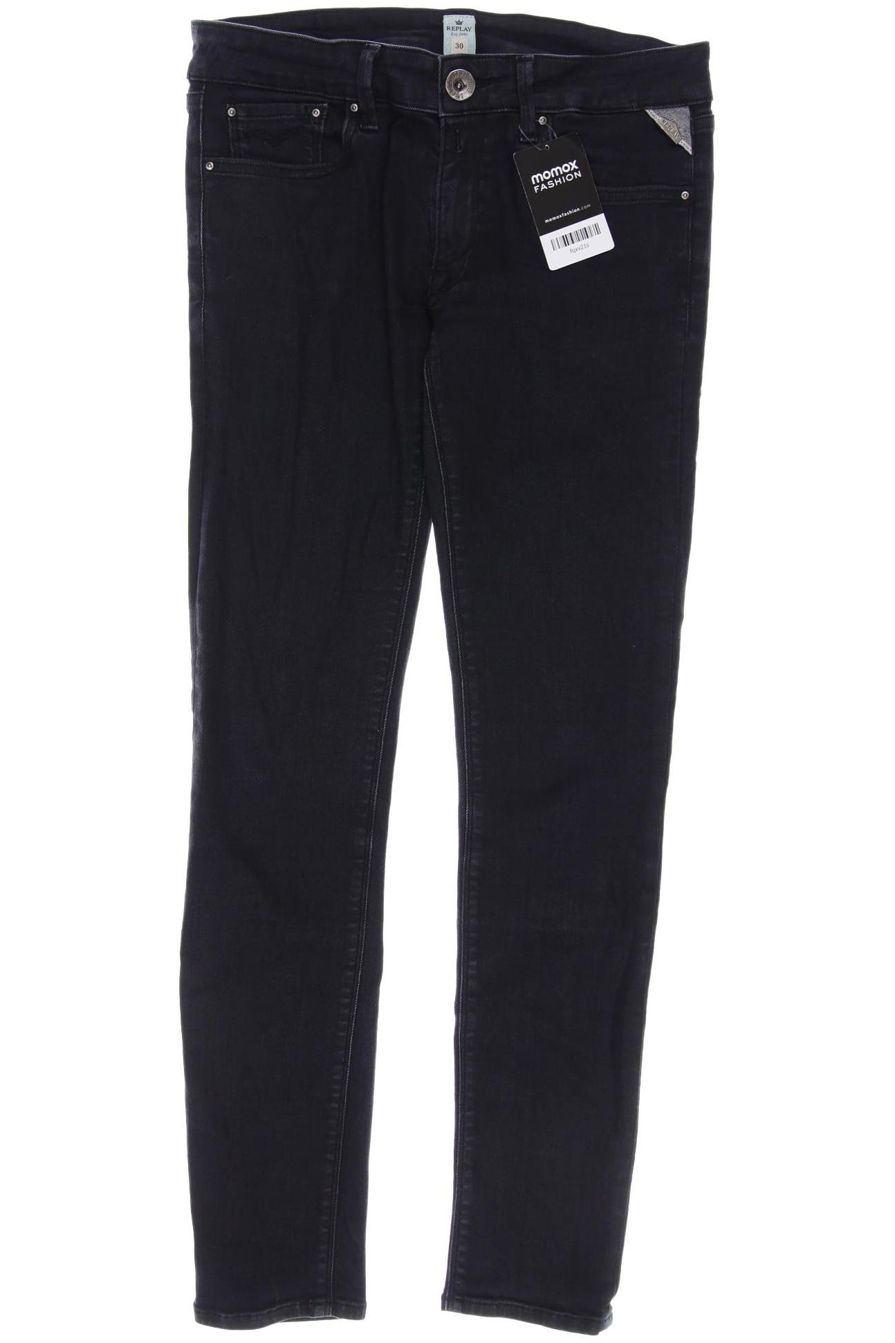 

Replay Damen Jeans, schwarz, Gr. 30