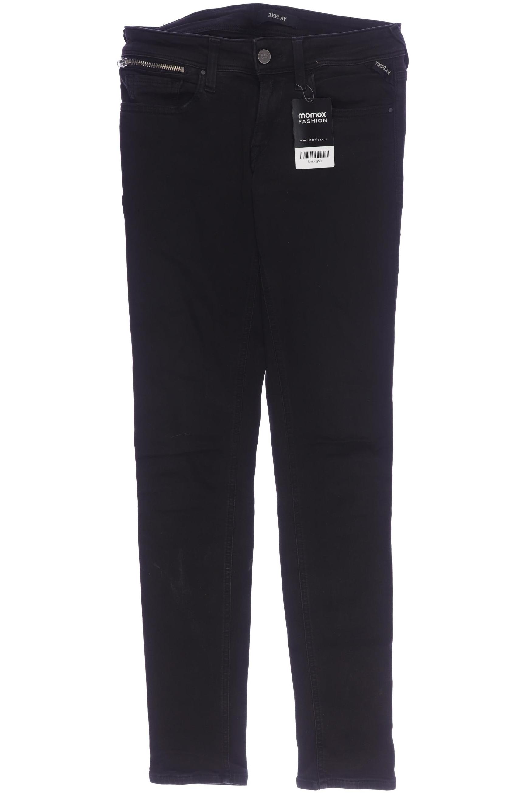 

Replay Damen Jeans, schwarz, Gr. 27