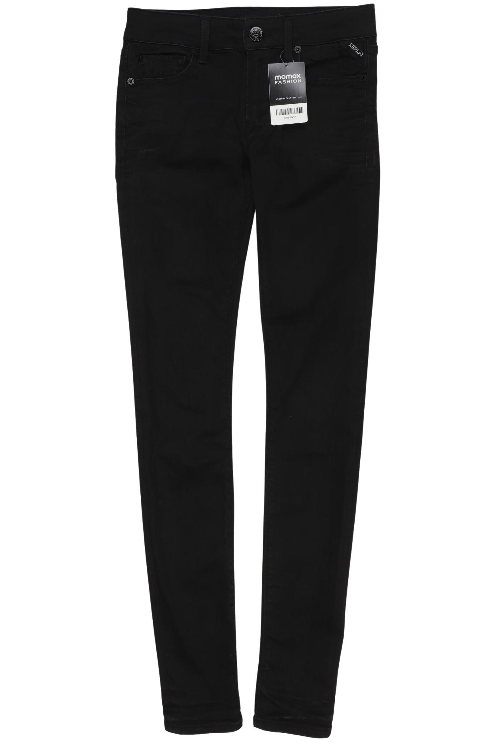 

Replay Damen Jeans, schwarz, Gr. 26