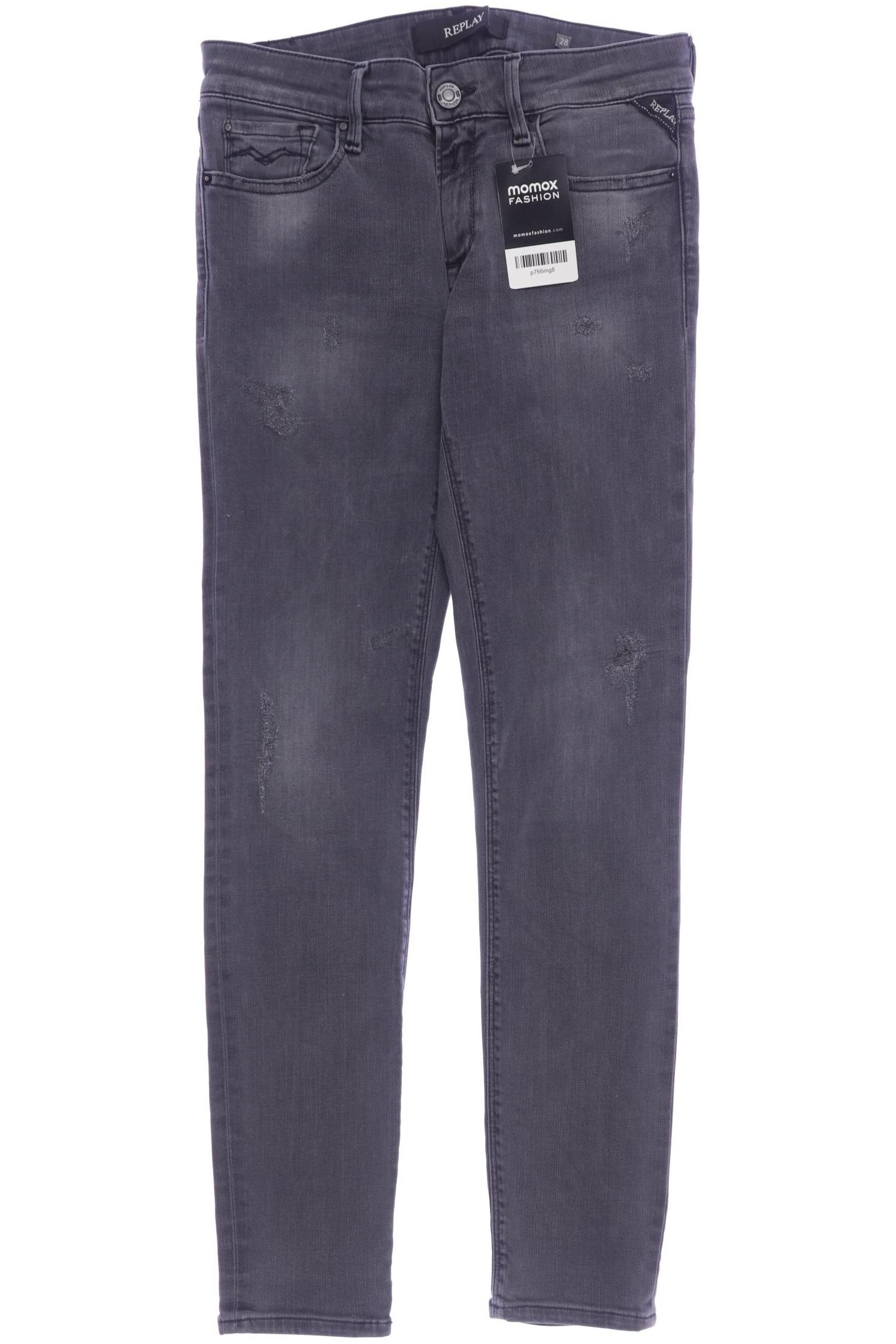 

Replay Damen Jeans, grau, Gr. 28
