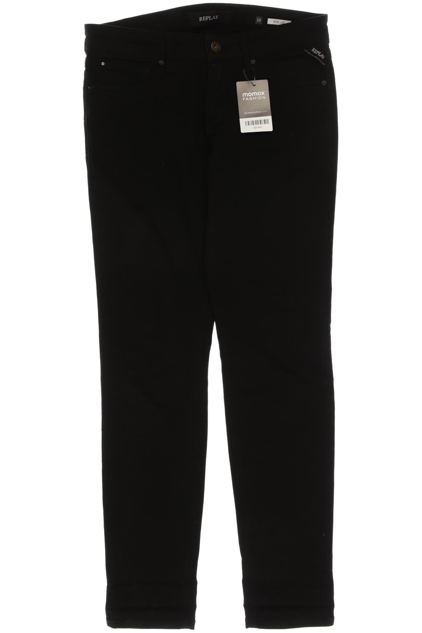 

Replay Damen Jeans, schwarz, Gr. 30
