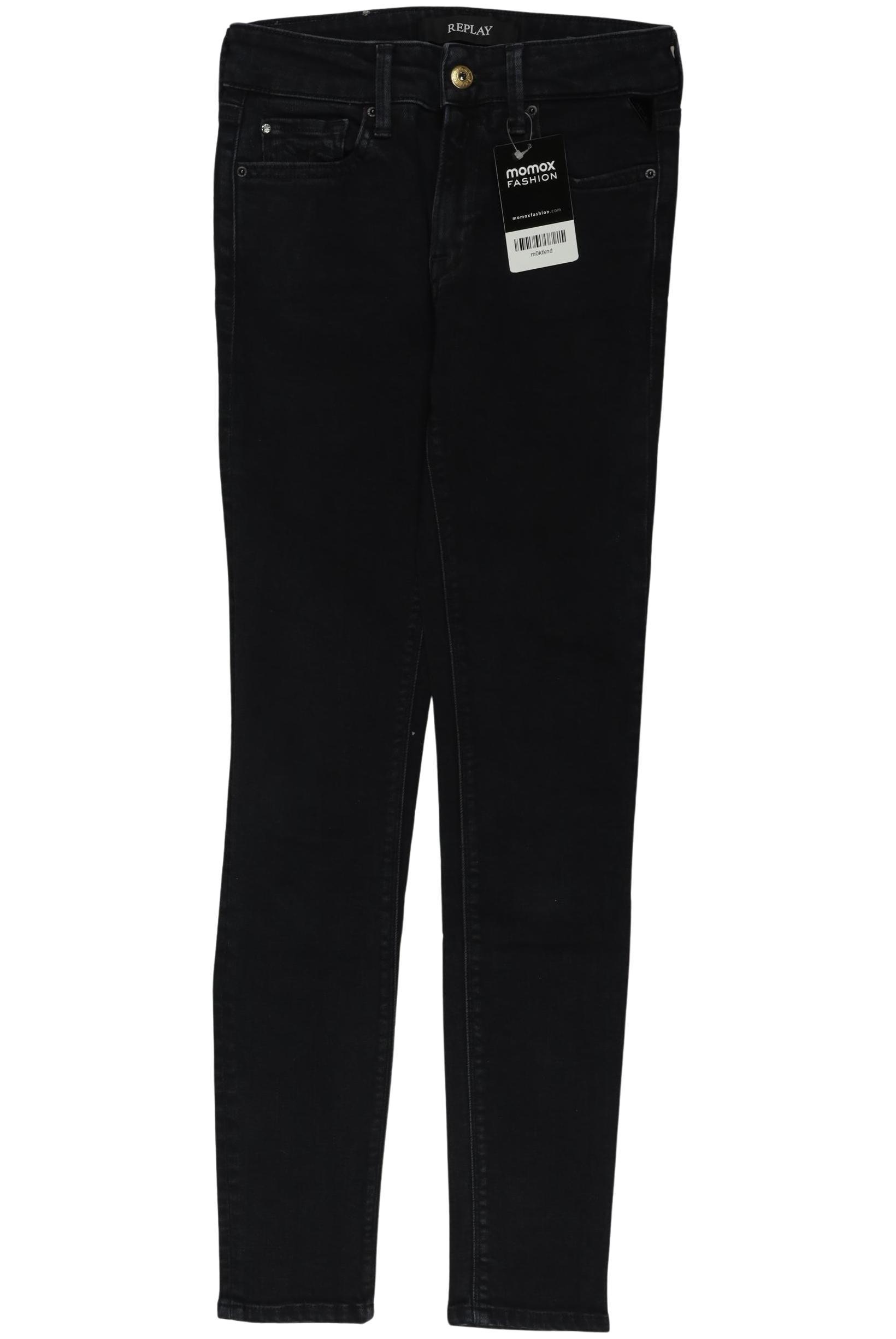 

Replay Damen Jeans, schwarz, Gr. 24