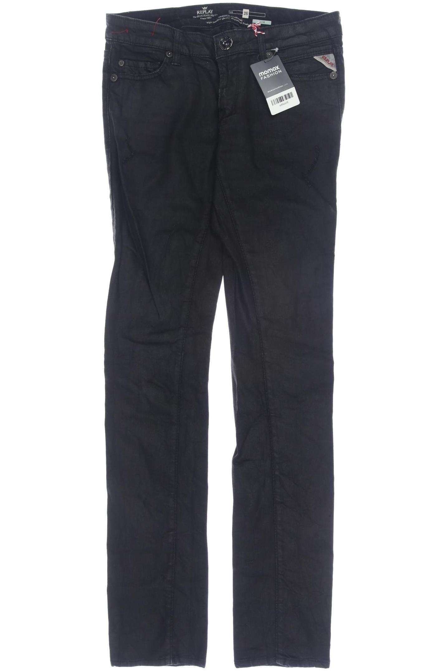 

Replay Damen Jeans, schwarz, Gr. 26