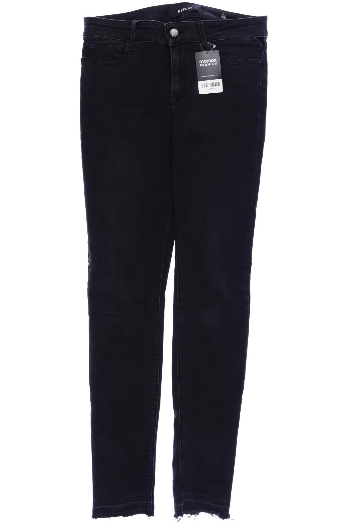 

Replay Damen Jeans, schwarz, Gr. 28