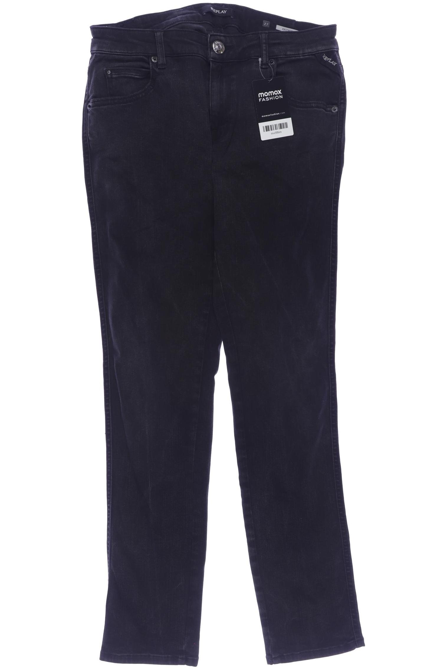

Replay Damen Jeans, schwarz, Gr. 27