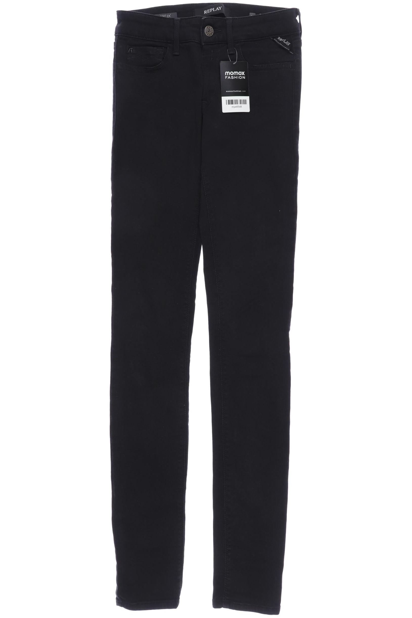 

Replay Damen Jeans, schwarz, Gr. 25
