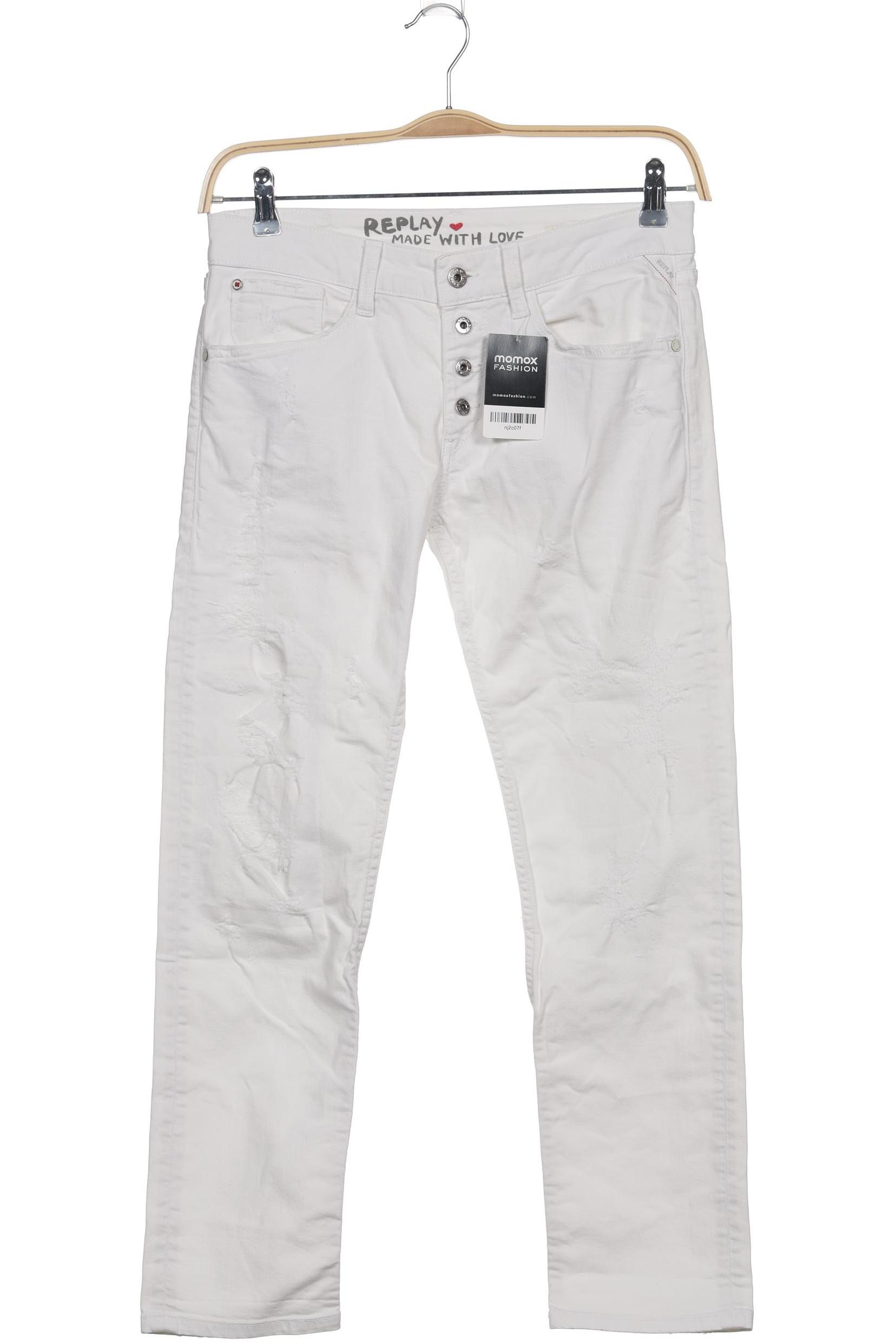 

Replay Damen Jeans, weiß, Gr. 28