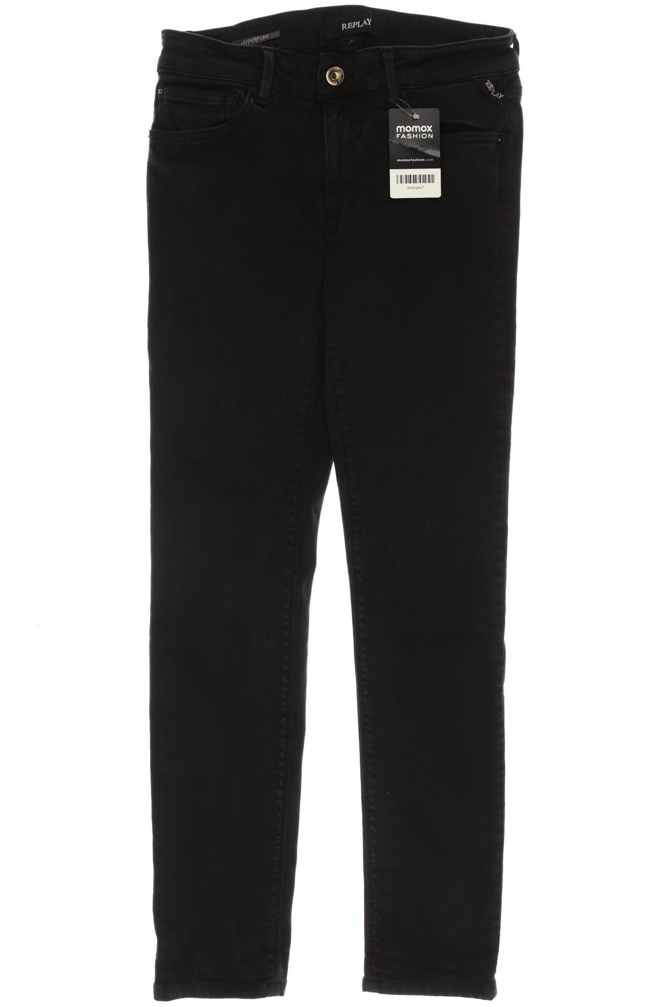 

Replay Damen Jeans, schwarz, Gr. 30