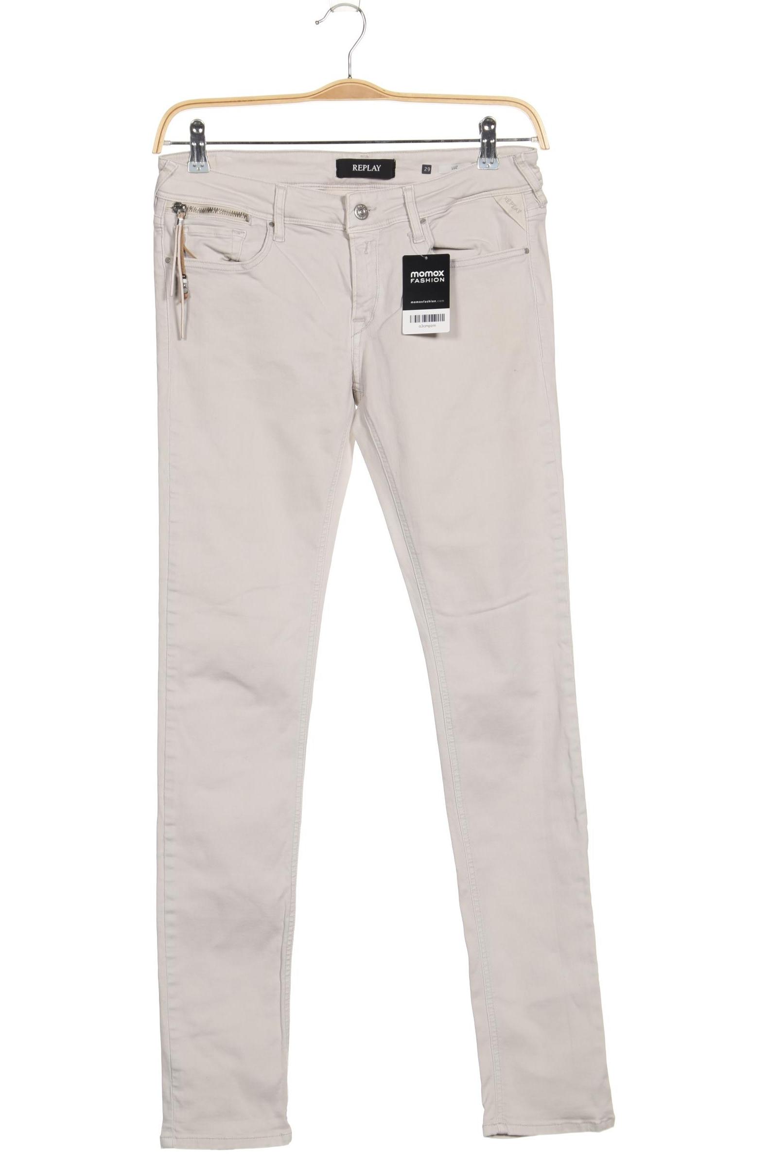

Replay Damen Jeans, cremeweiß, Gr. 29