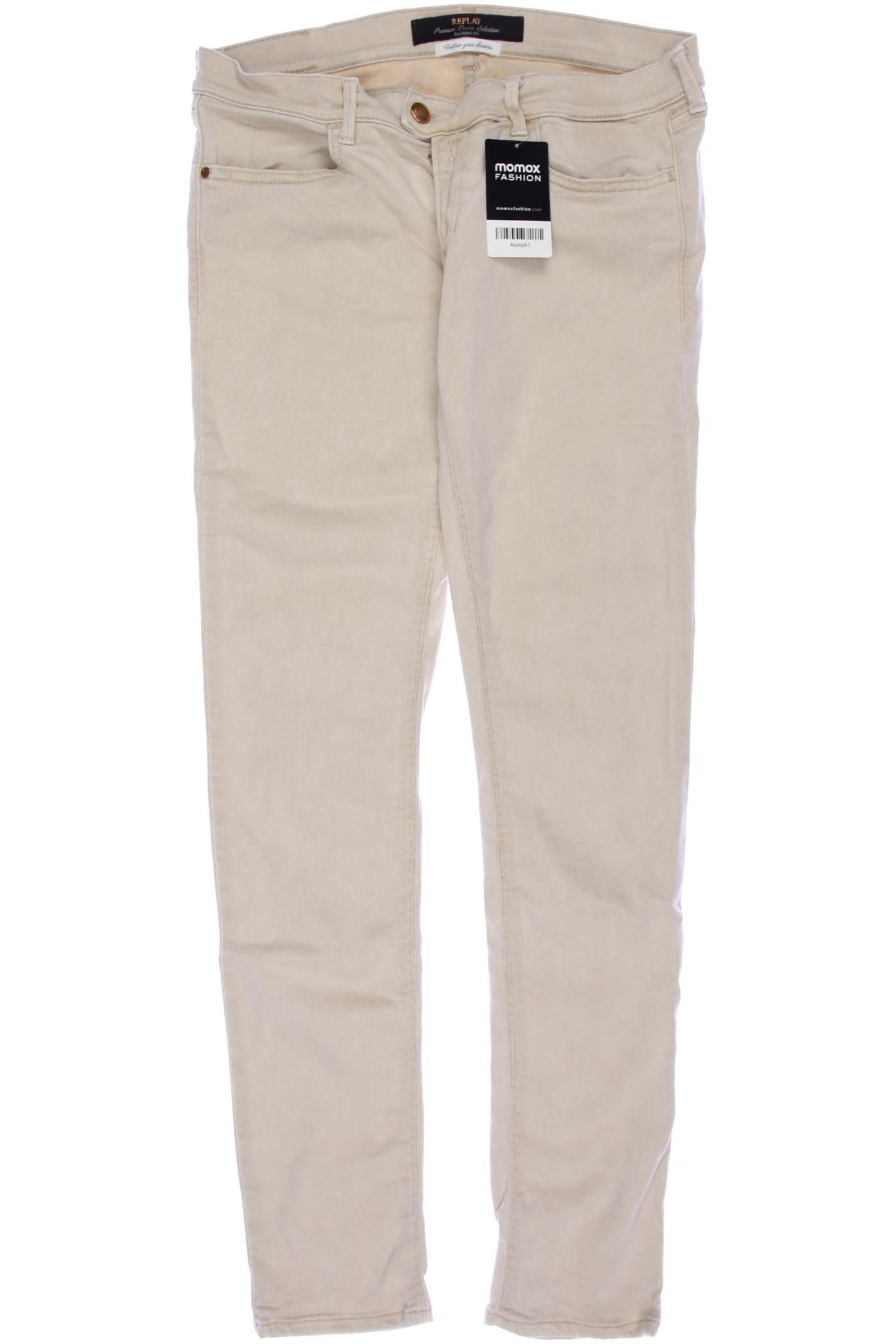 

Replay Damen Jeans, beige, Gr. 29