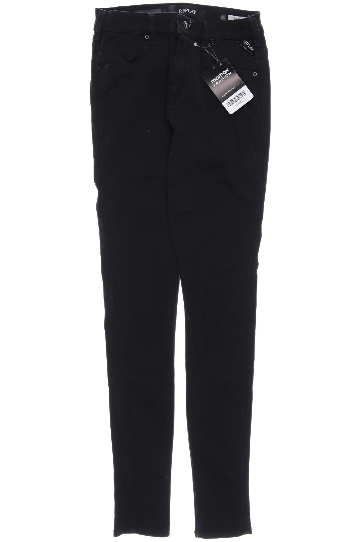 

Replay Damen Jeans, schwarz, Gr. 24