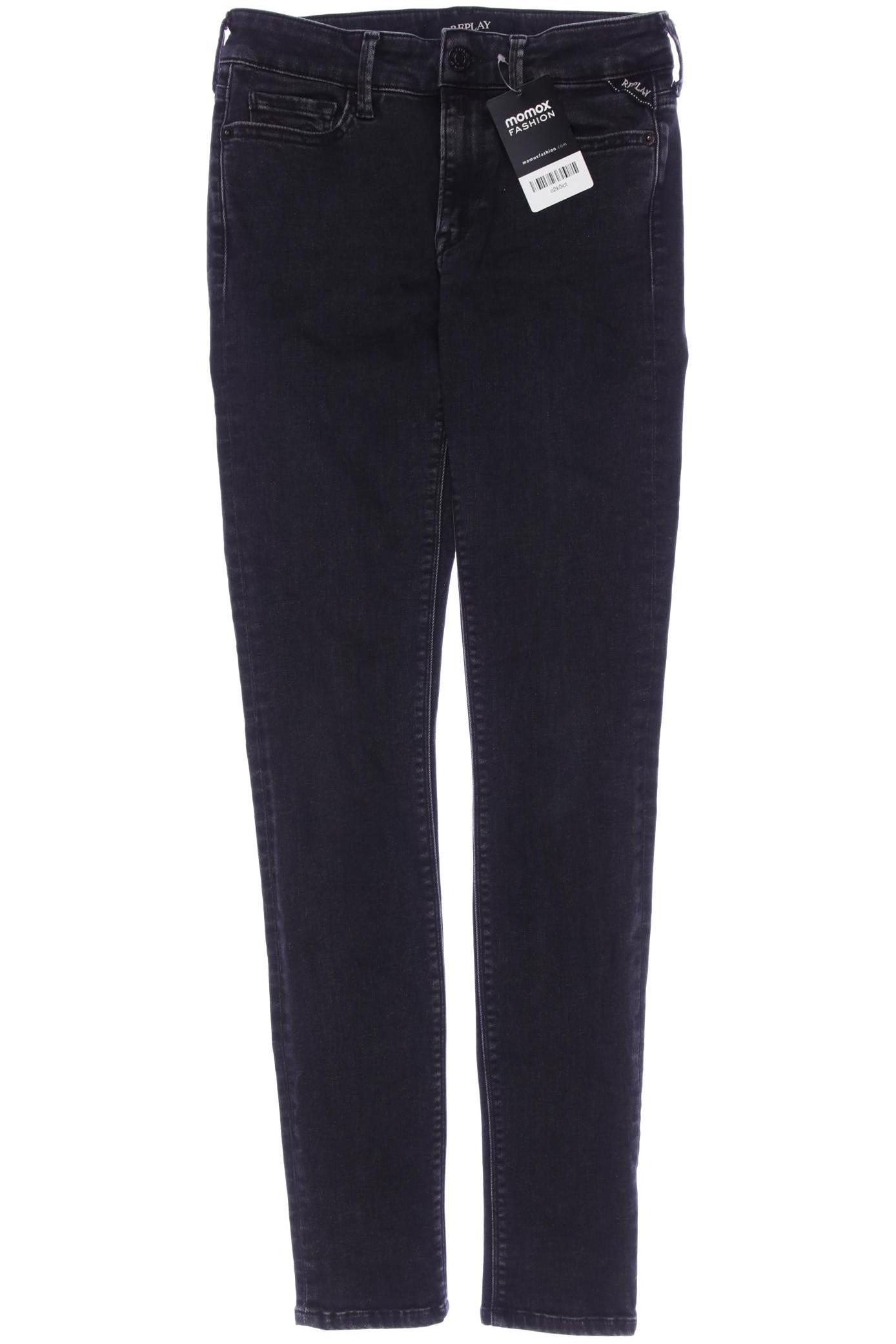 

Replay Damen Jeans, schwarz, Gr. 24