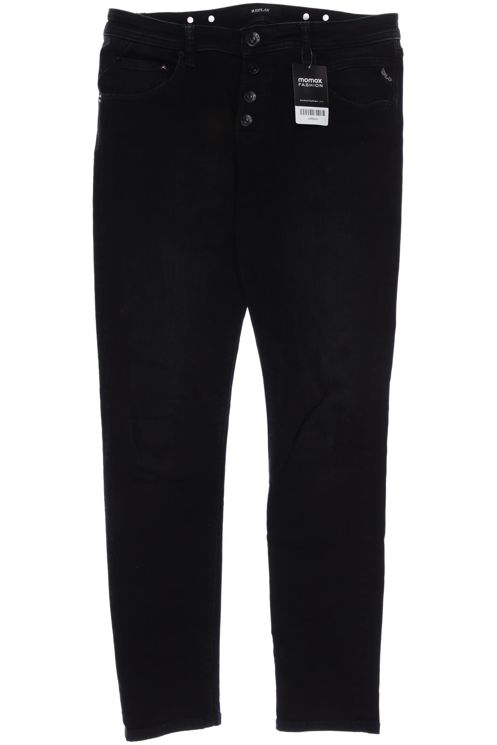 

Replay Damen Jeans, schwarz, Gr. 28