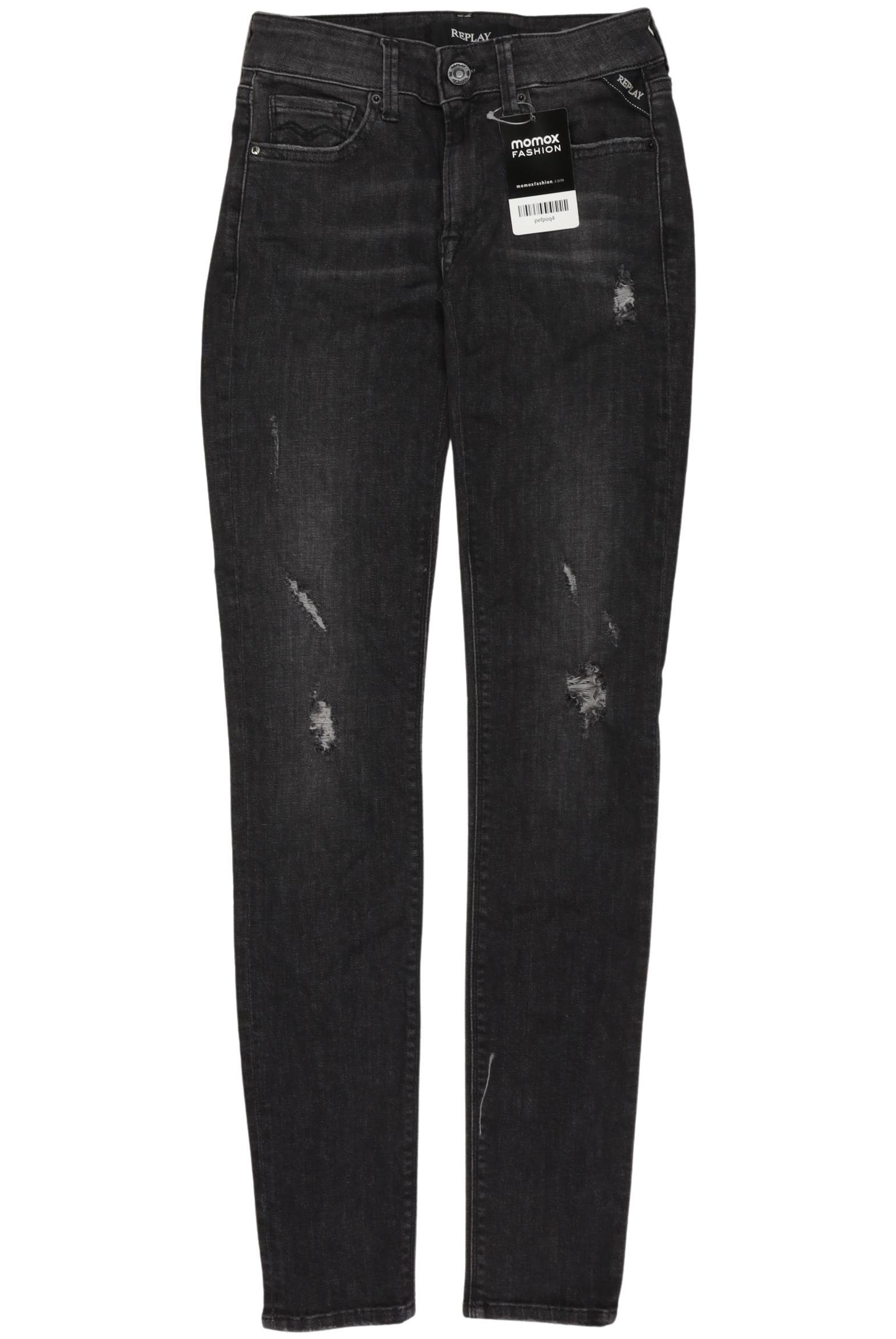 

Replay Damen Jeans, schwarz, Gr. 25