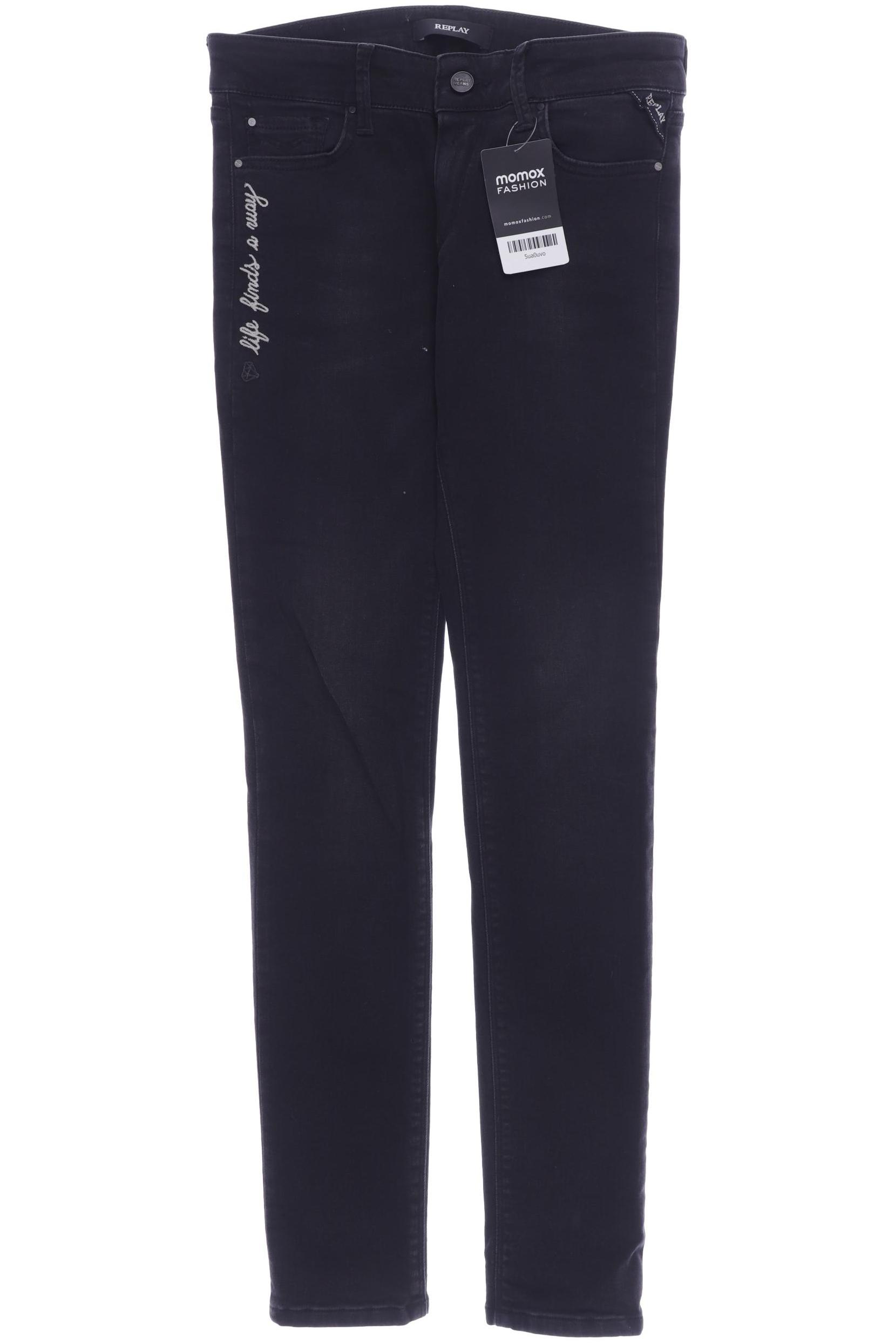 

Replay Damen Jeans, schwarz, Gr. 26