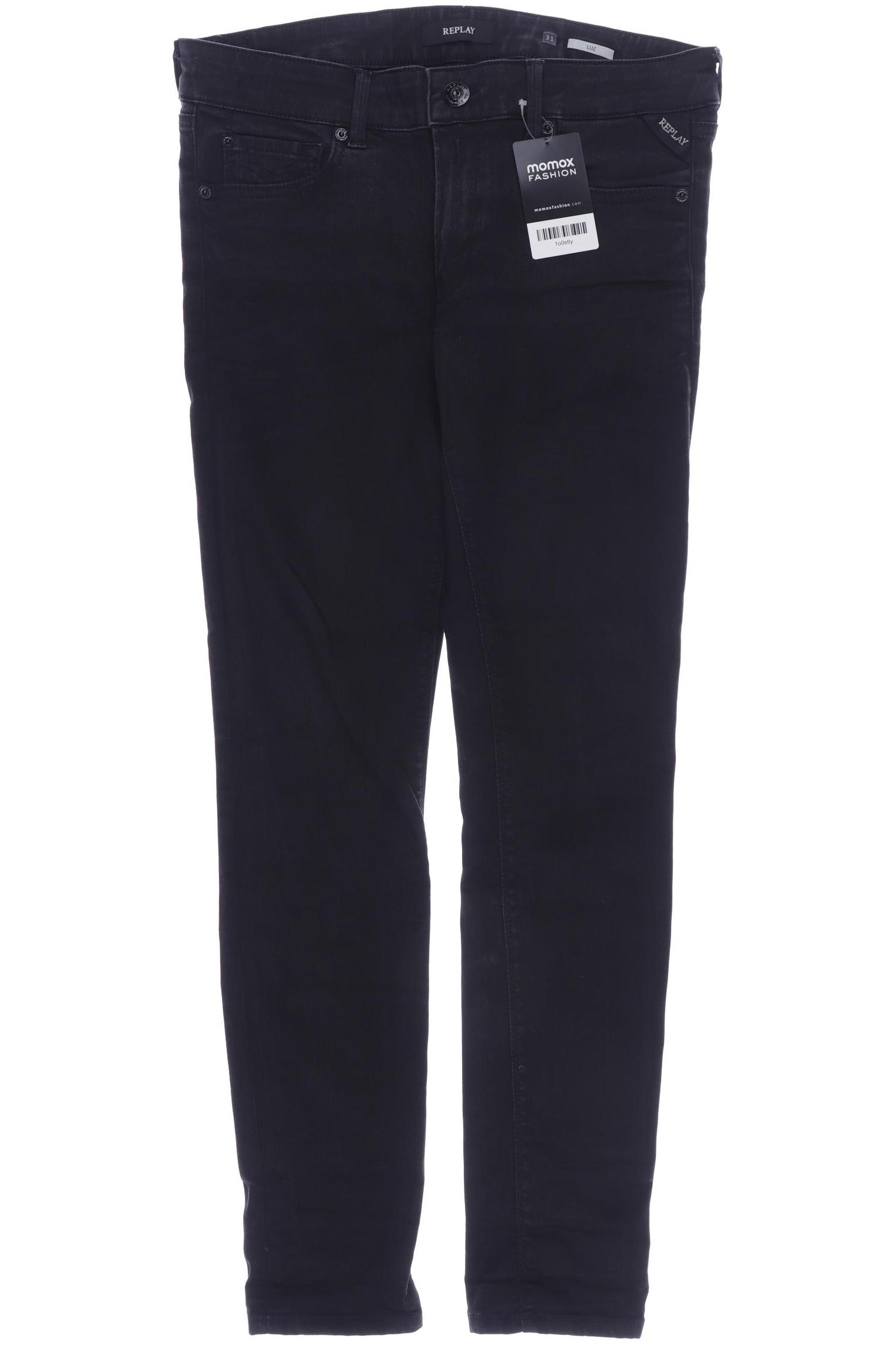 

Replay Damen Jeans, schwarz, Gr. 42