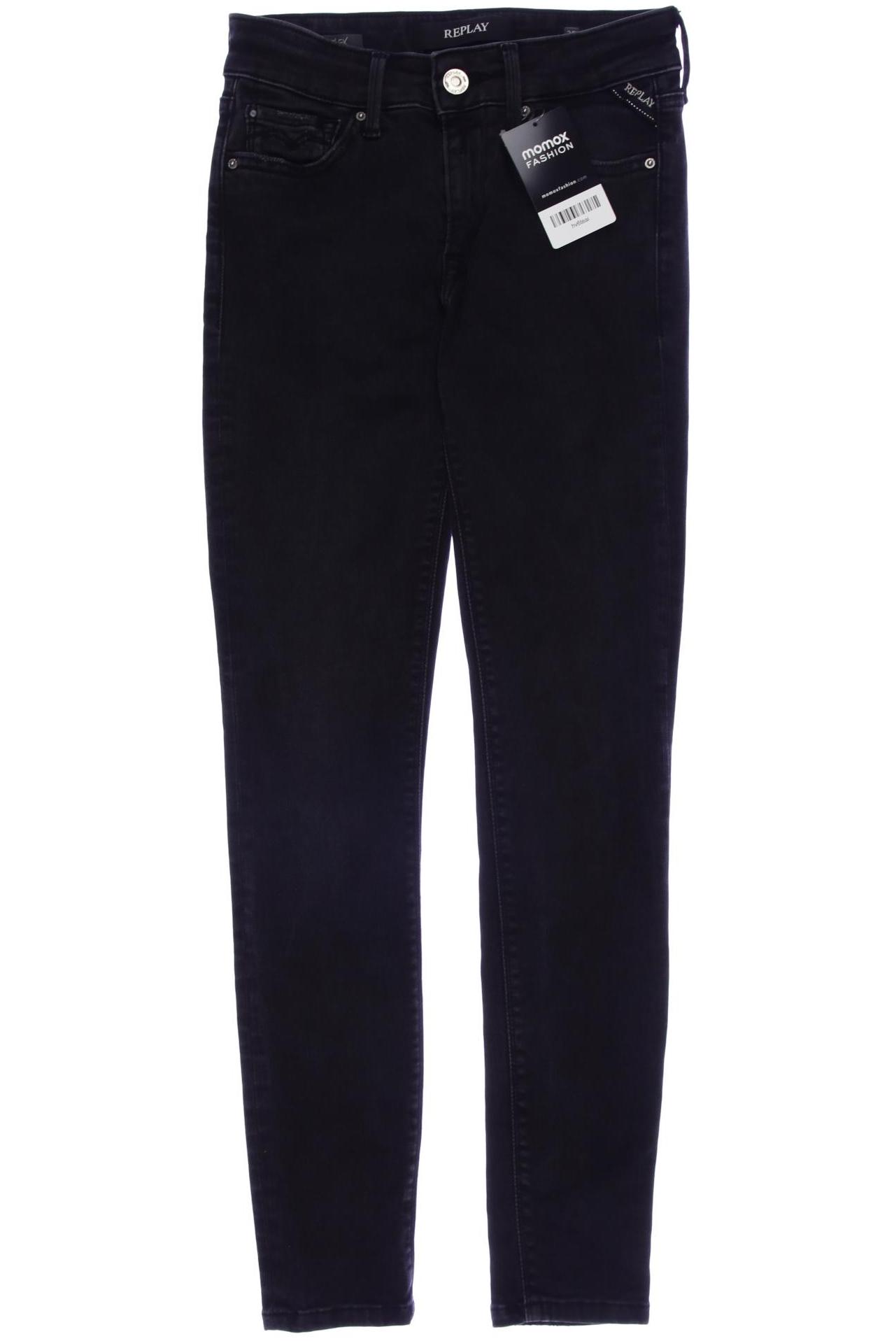 

Replay Damen Jeans, schwarz, Gr. 25