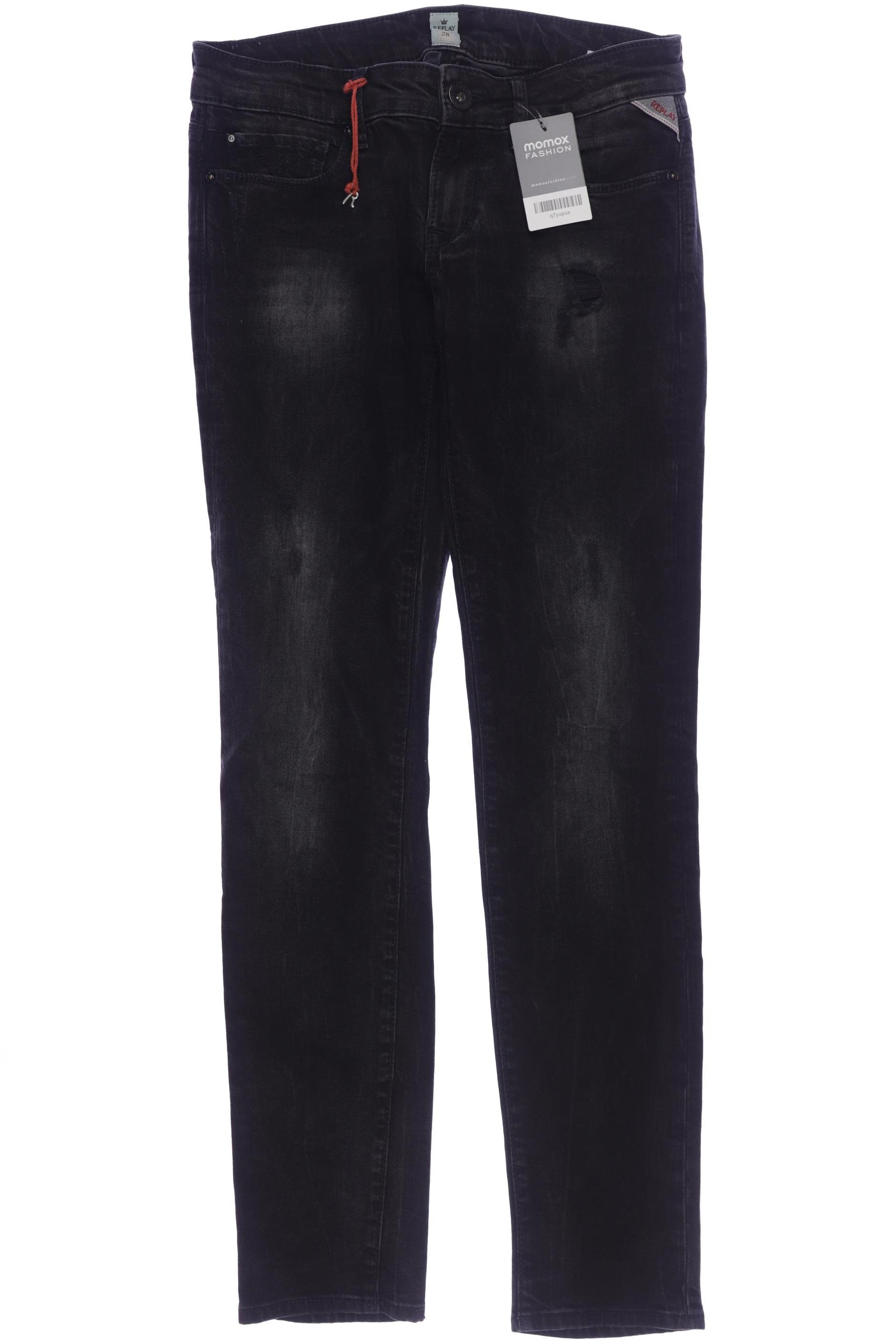 

Replay Damen Jeans, schwarz, Gr. 28