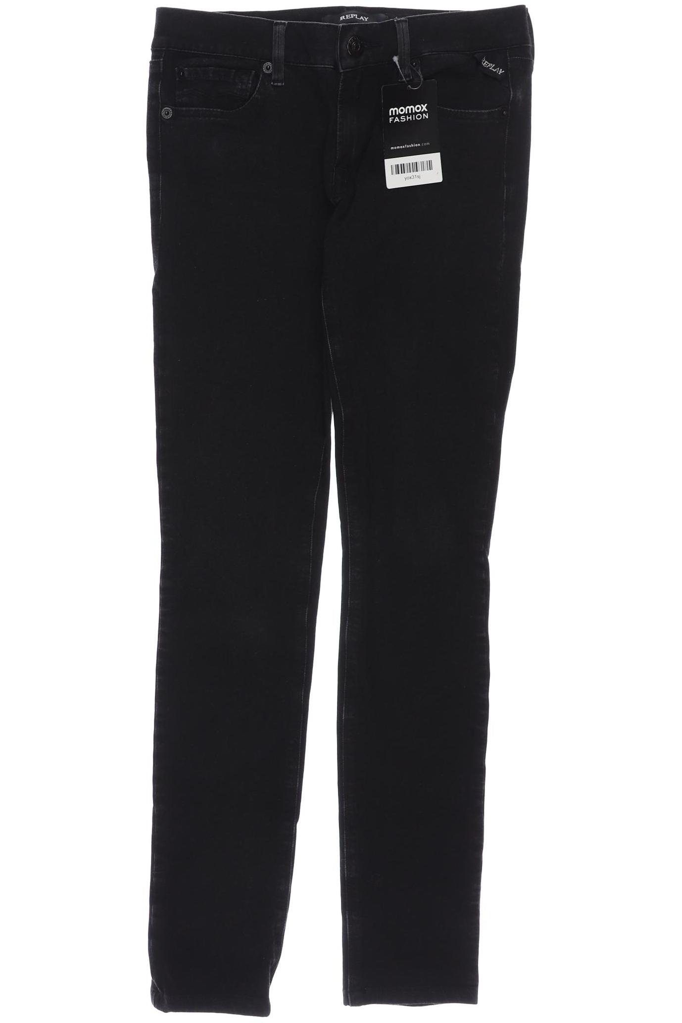 

Replay Damen Jeans, schwarz, Gr. 26