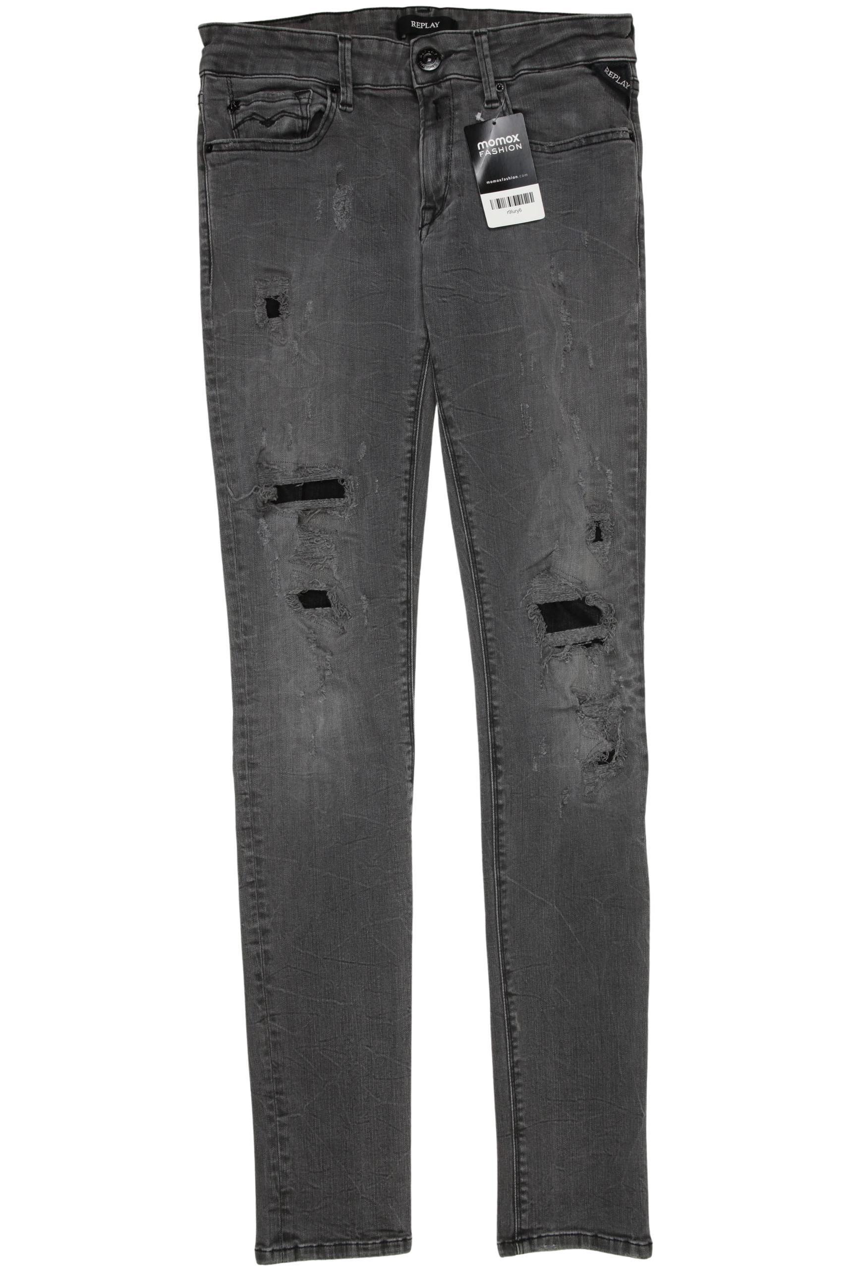 

Replay Damen Jeans, grau, Gr. 28