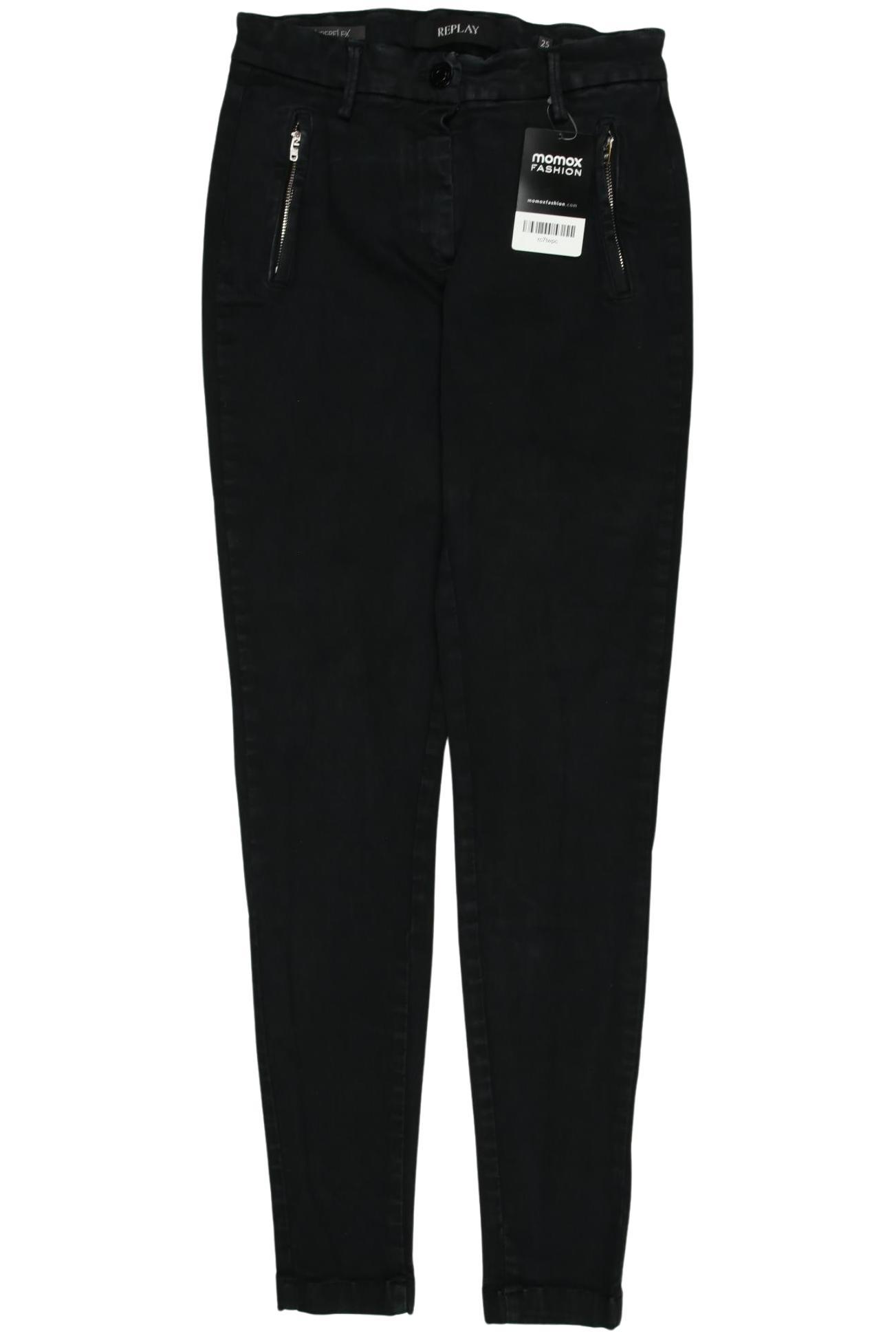 

Replay Damen Jeans, schwarz, Gr. 25