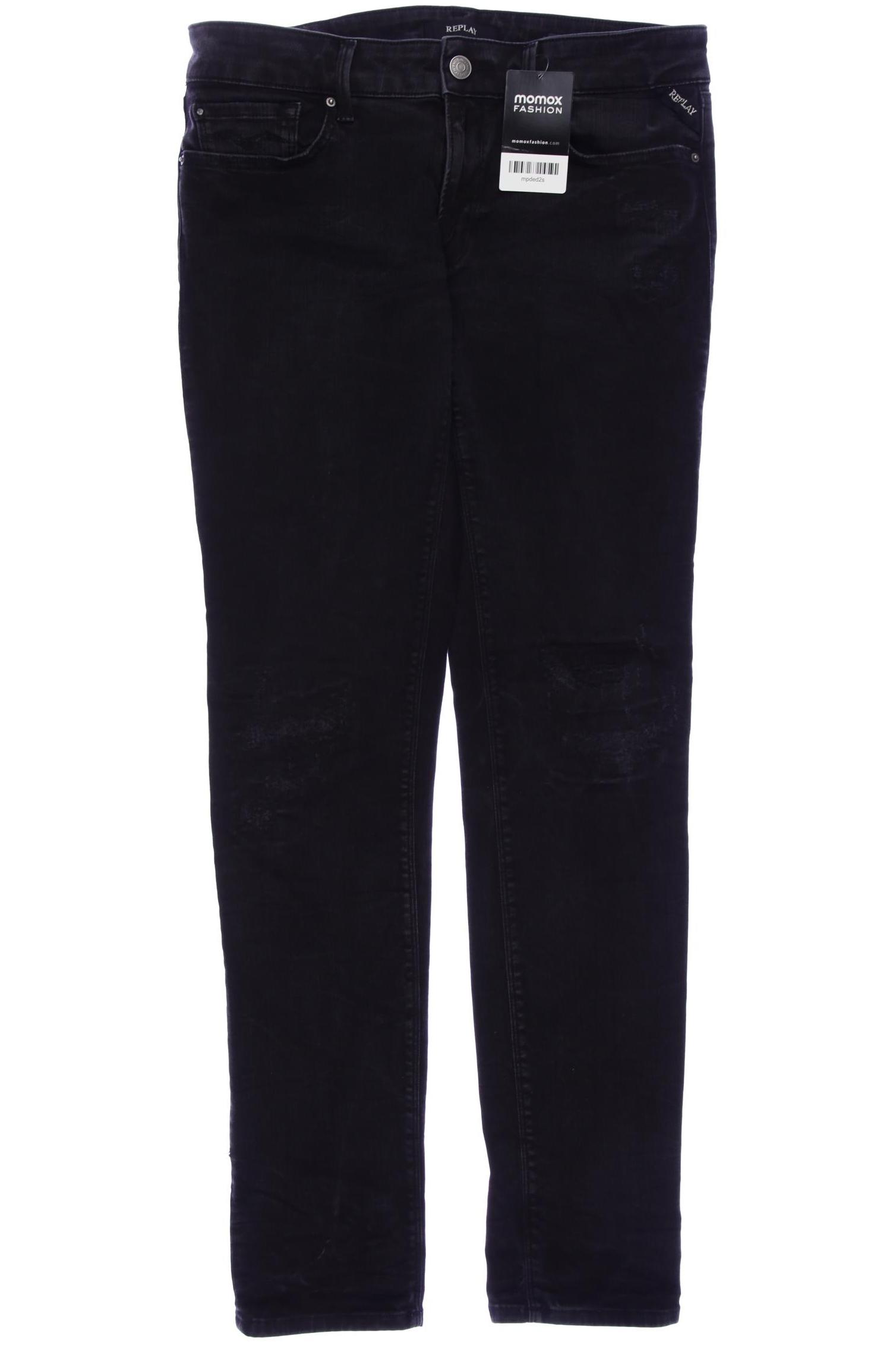 

Replay Damen Jeans, schwarz, Gr. 30