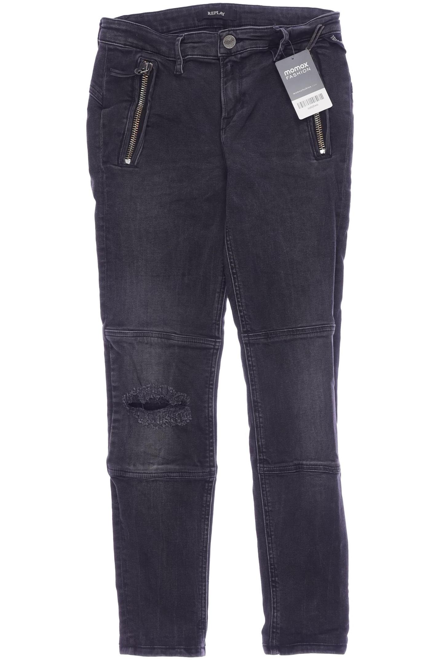 

Replay Damen Jeans, grau, Gr. 27