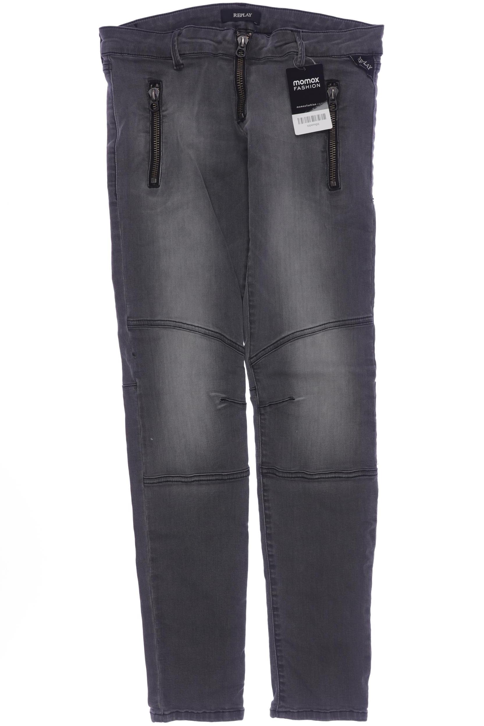 

Replay Damen Jeans, grau, Gr. 29