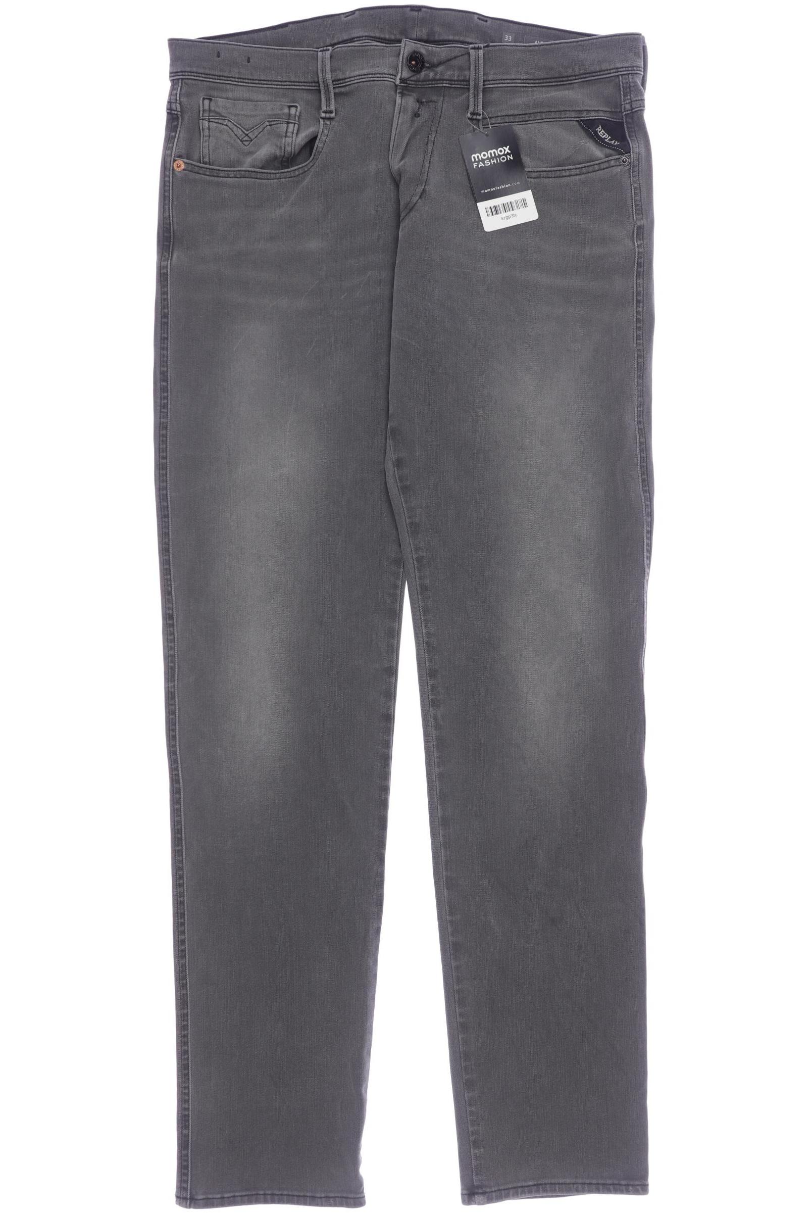 

Replay Damen Jeans, grau, Gr. 33