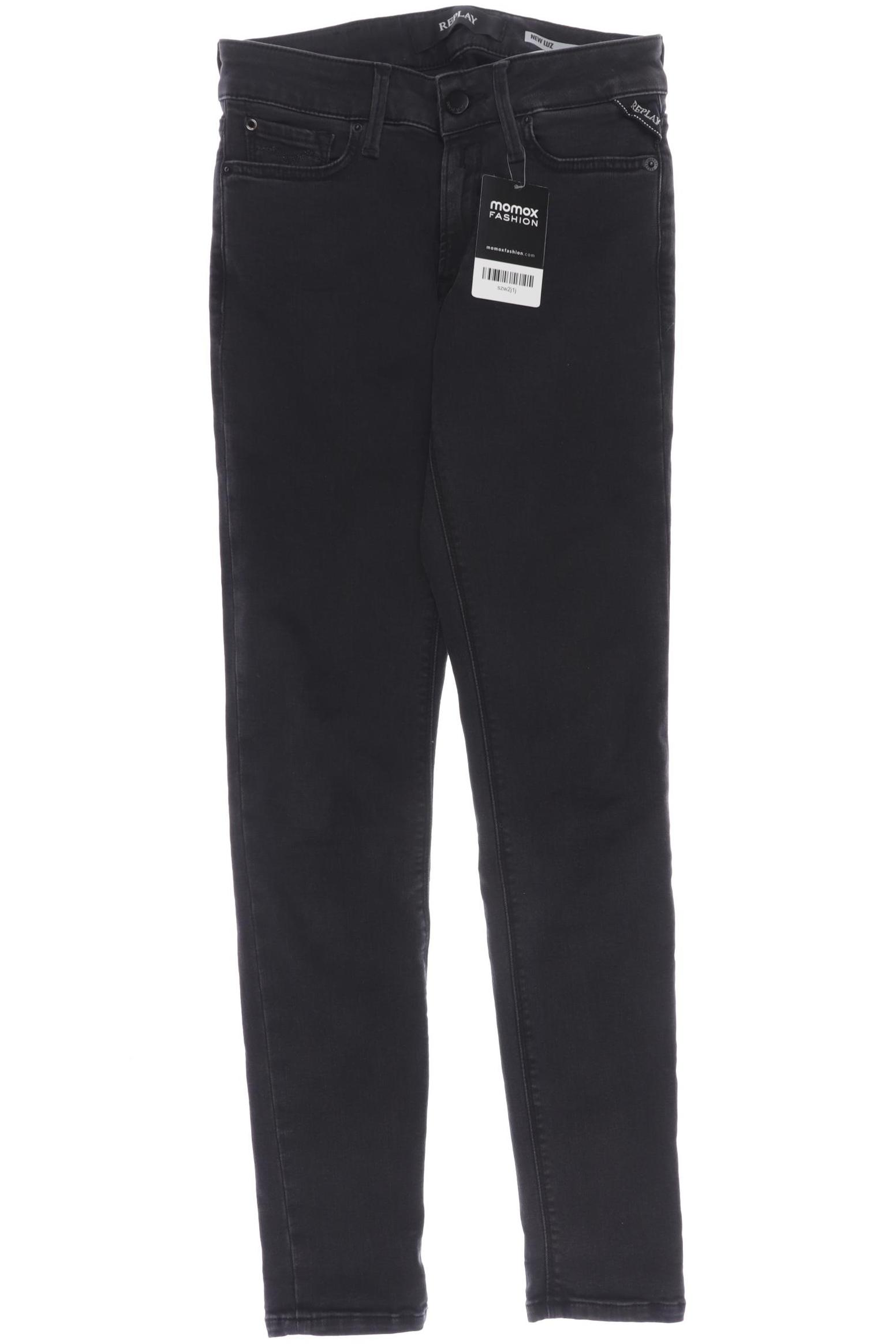 

Replay Damen Jeans, schwarz, Gr. 25