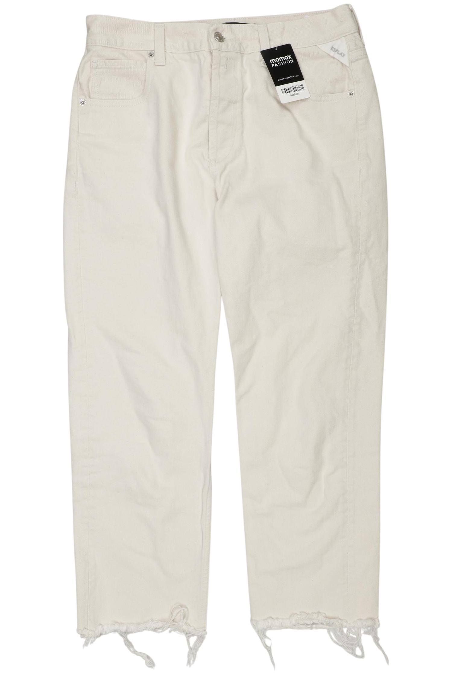 

Replay Damen Jeans, cremeweiß, Gr. 30