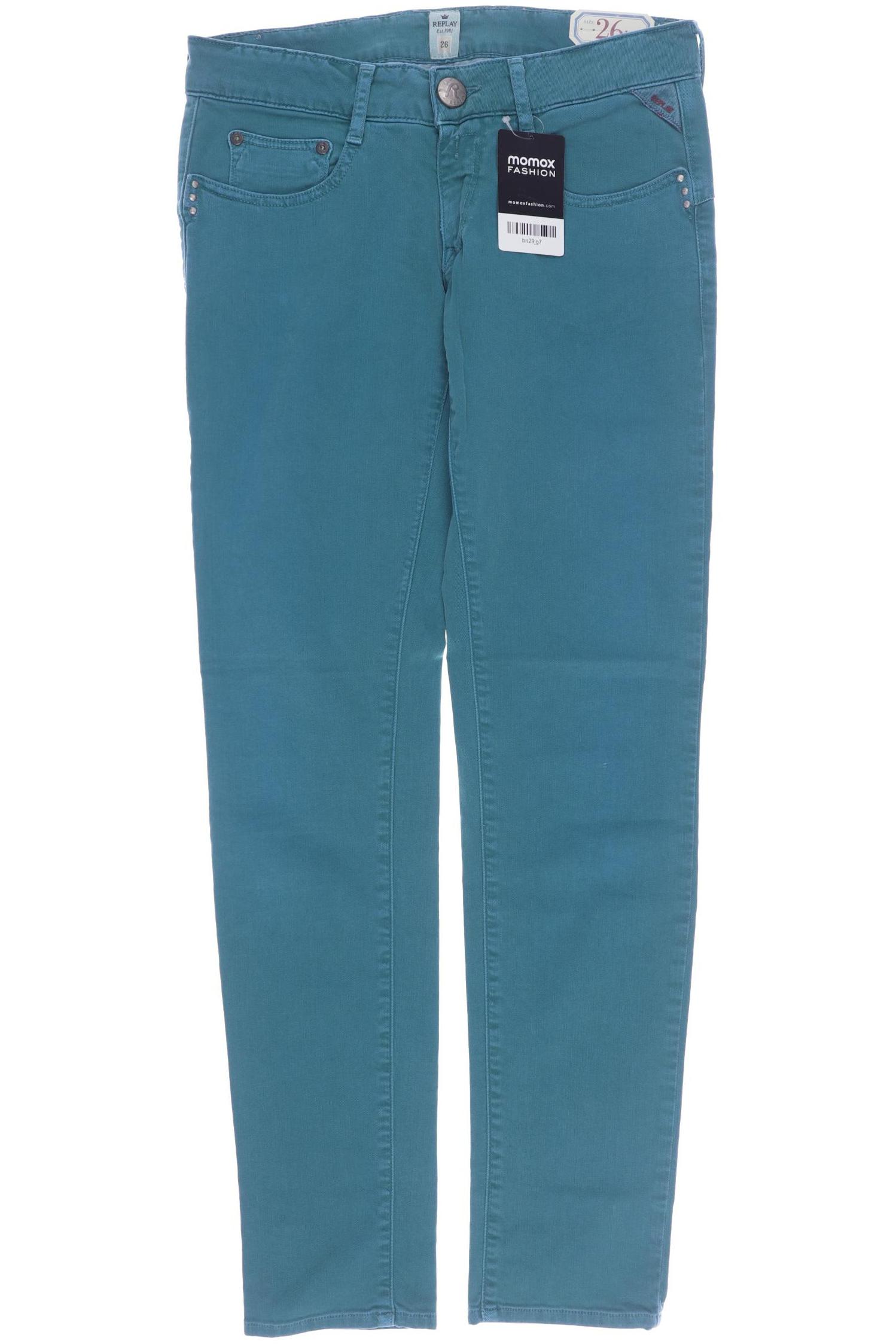 

Replay Damen Jeans, türkis, Gr. 26
