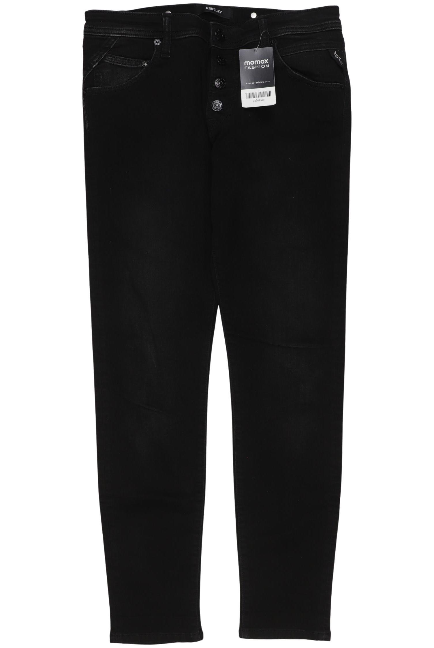 

Replay Damen Jeans, schwarz, Gr. 26