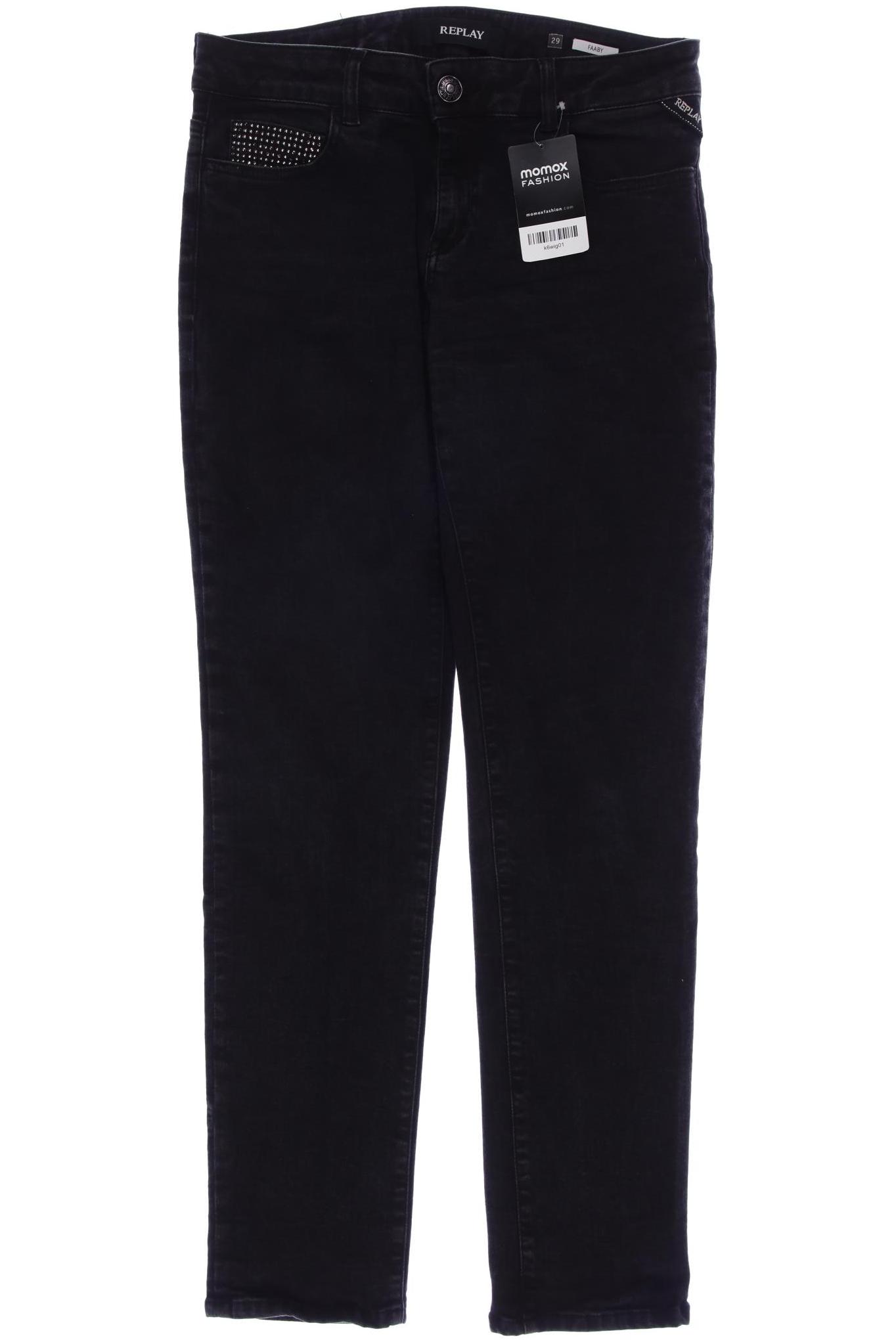 

Replay Damen Jeans, schwarz, Gr. 29