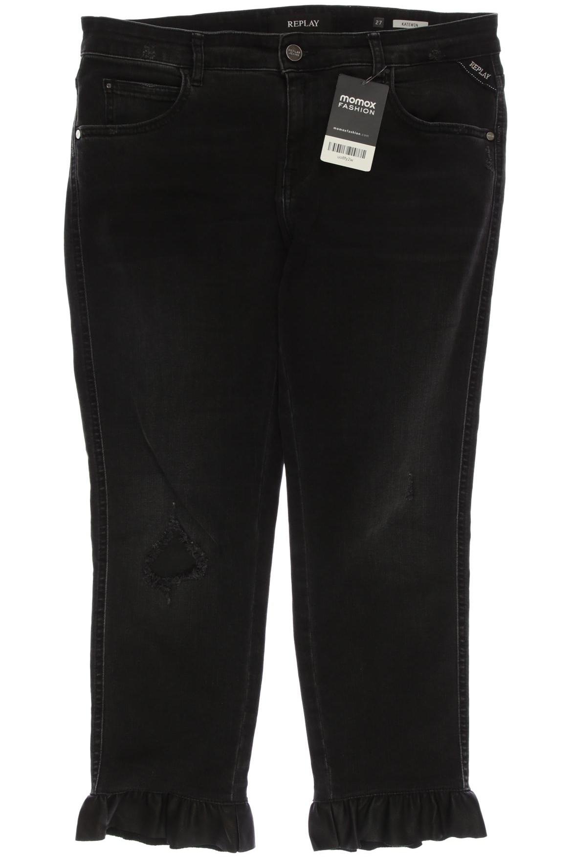 

Replay Damen Jeans, schwarz