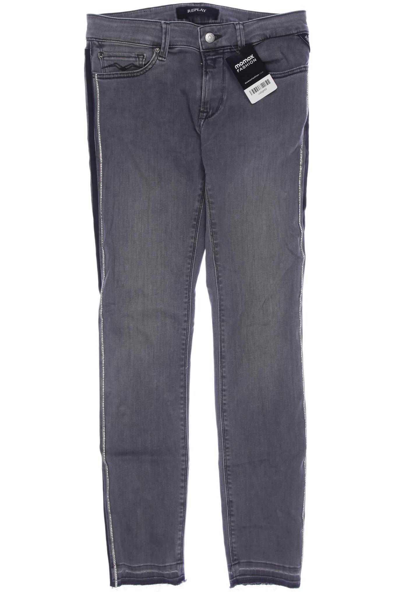 

Replay Damen Jeans, grau, Gr. 28