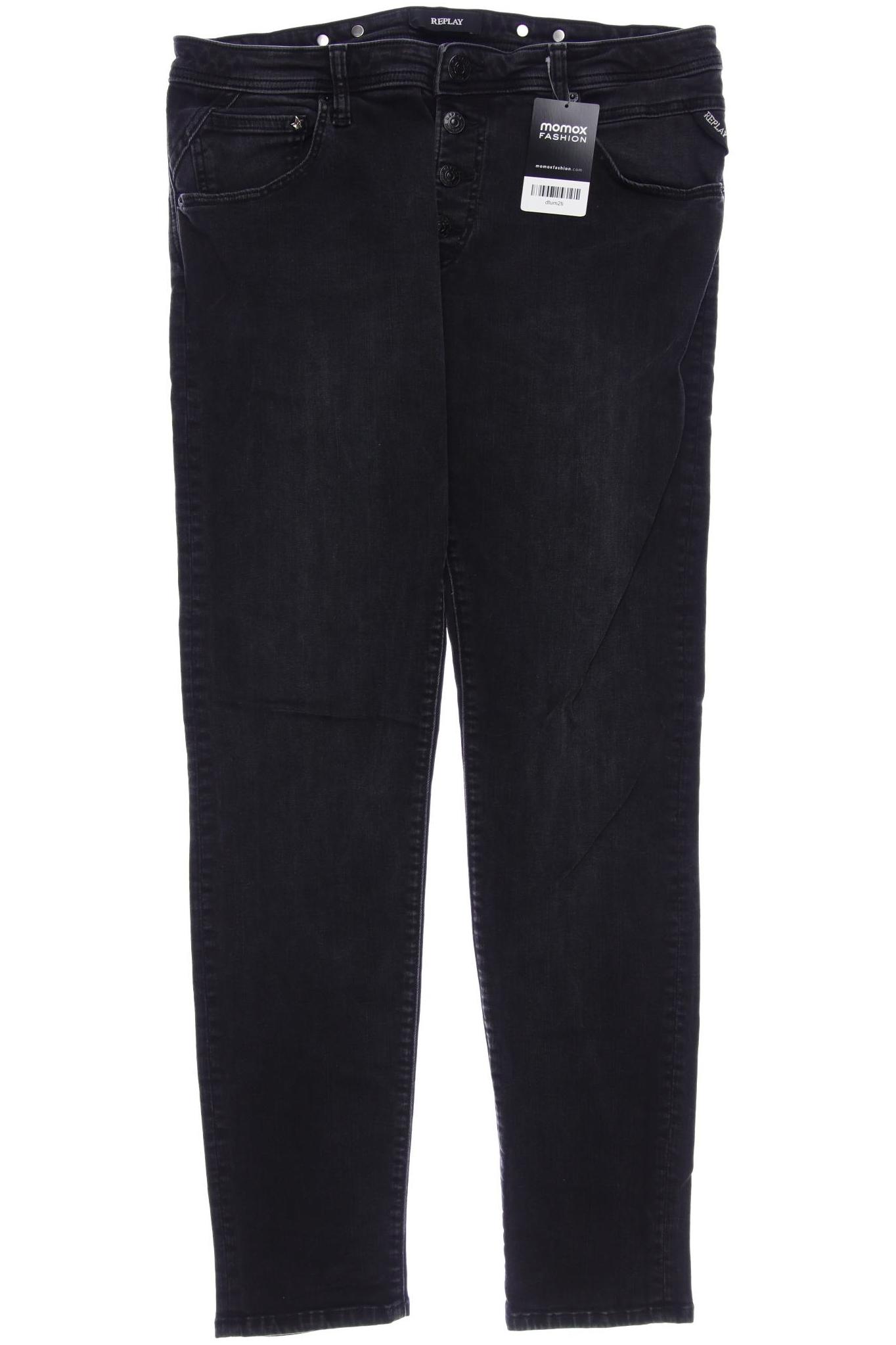 

Replay Damen Jeans, schwarz