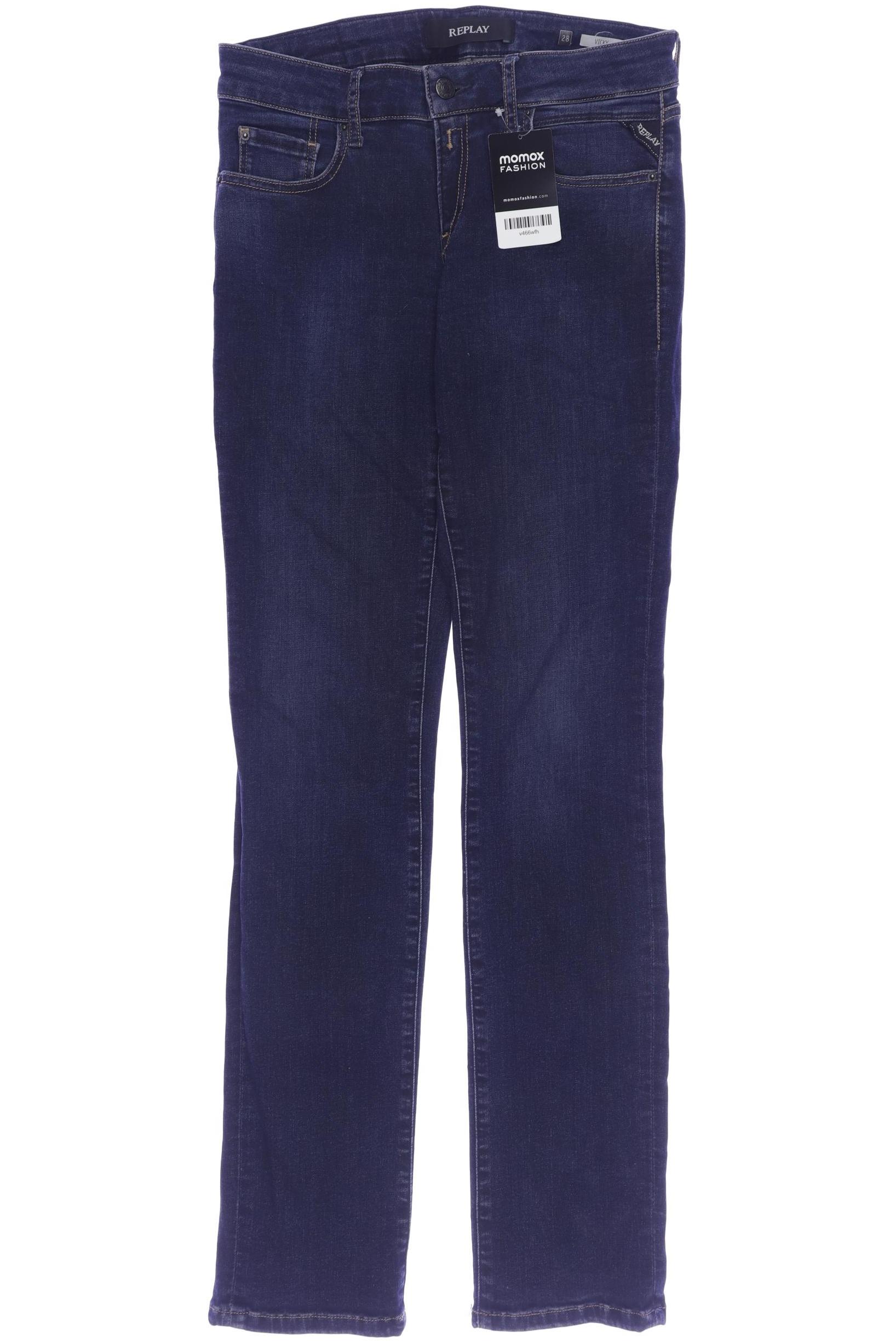 

Replay Damen Jeans, marineblau, Gr. 28