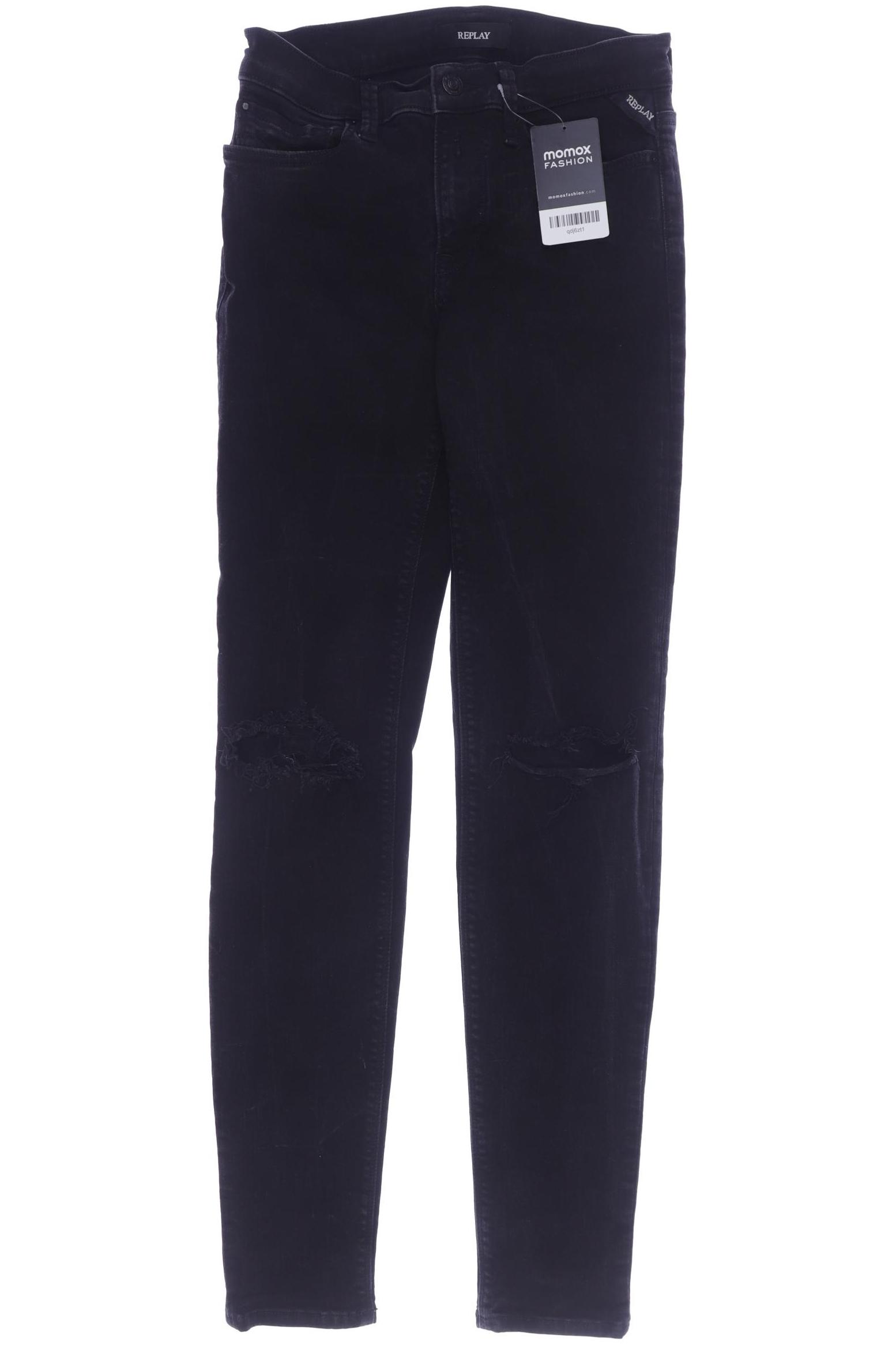 

Replay Damen Jeans, schwarz, Gr. 28